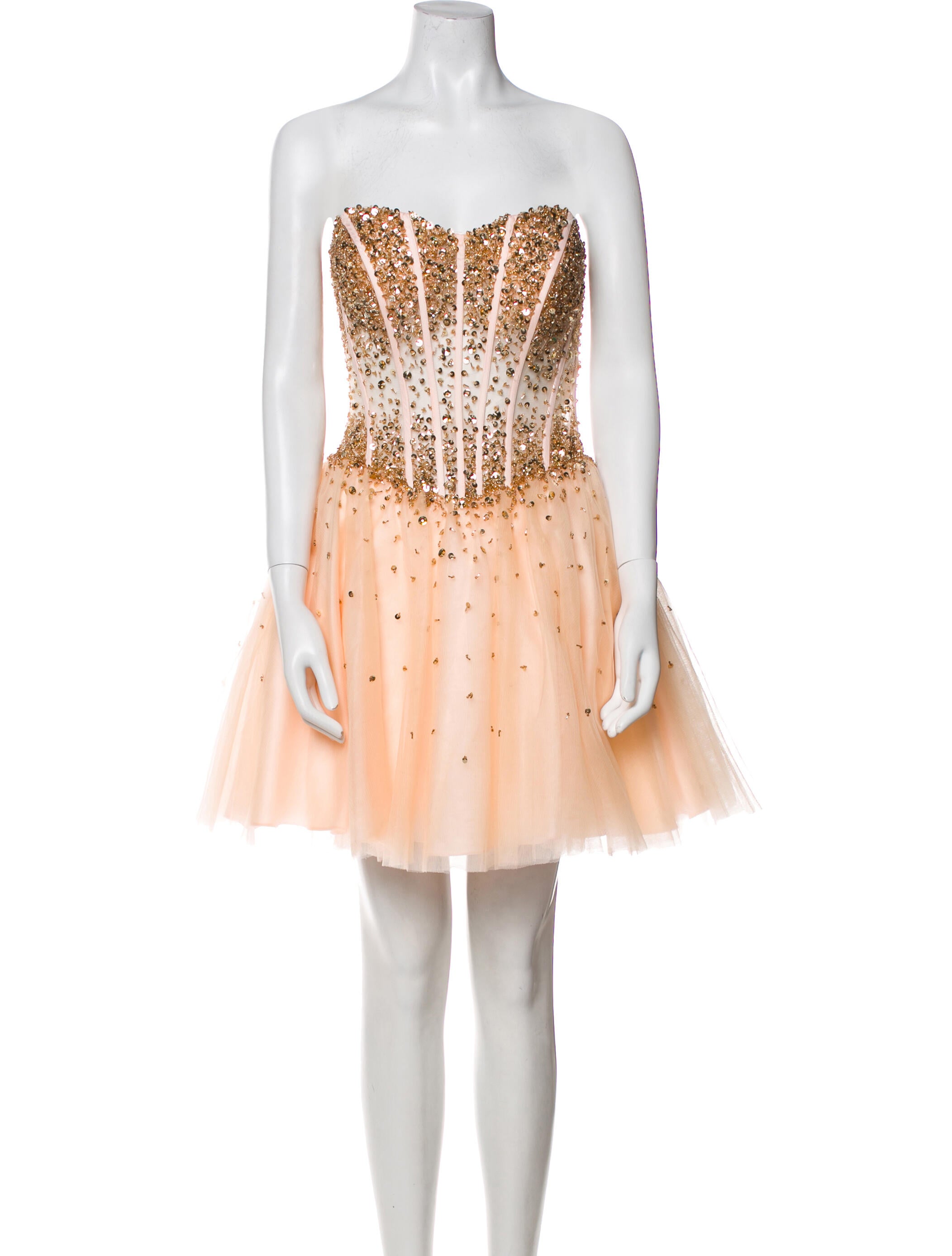 Jovani Strapless Mini Dress