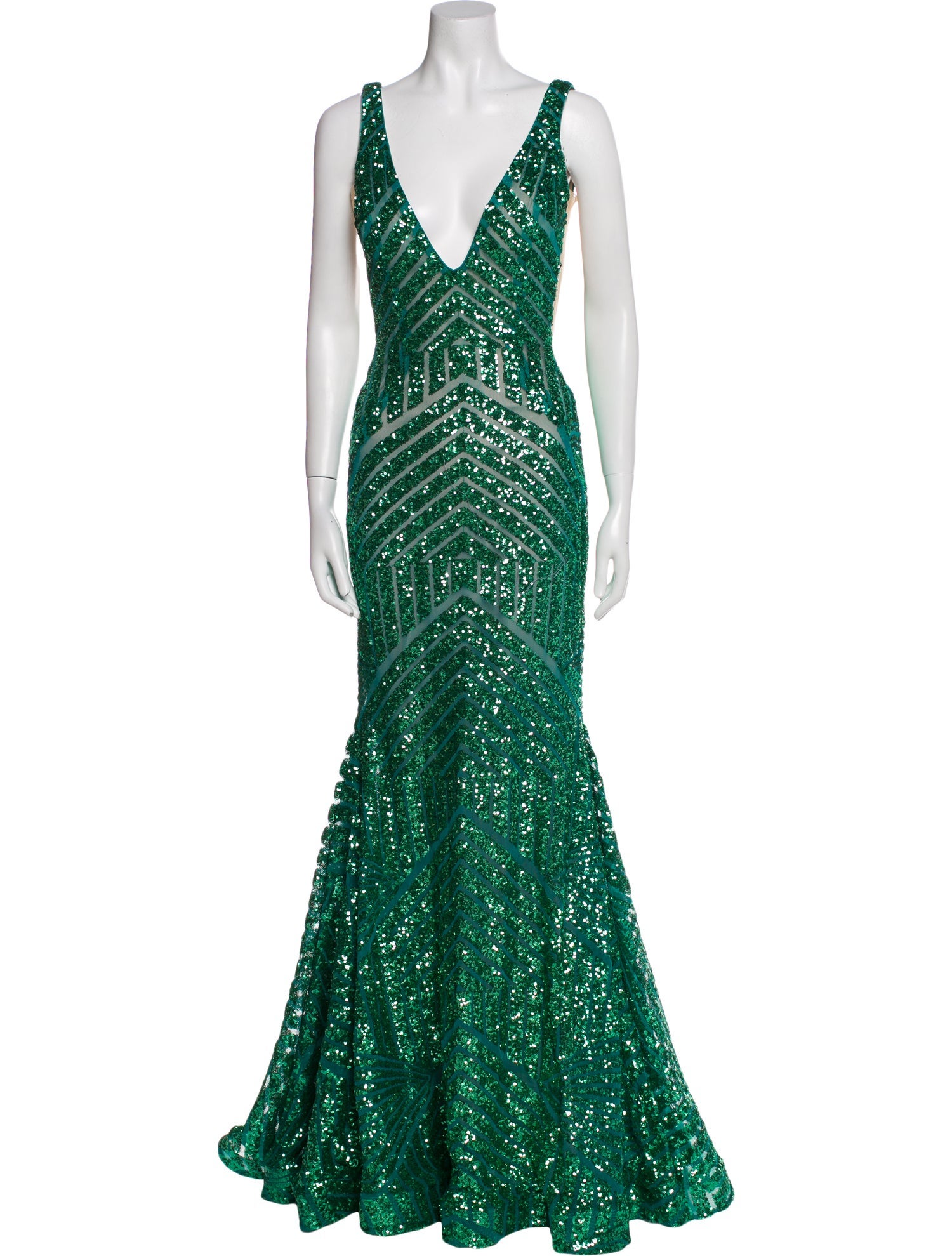 Jovani Printed Long Dress w/ Tags