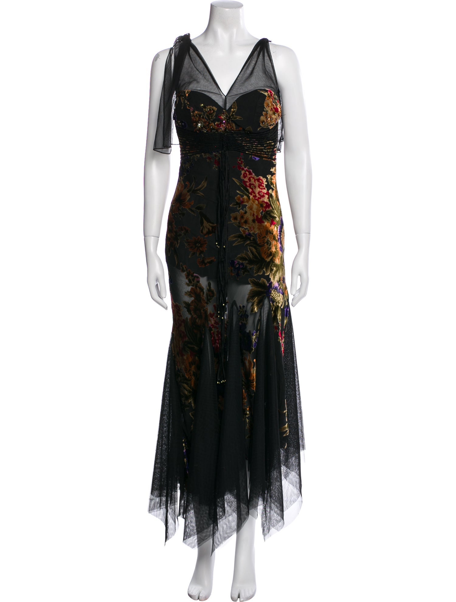 Jovani Floral Print Long Dress