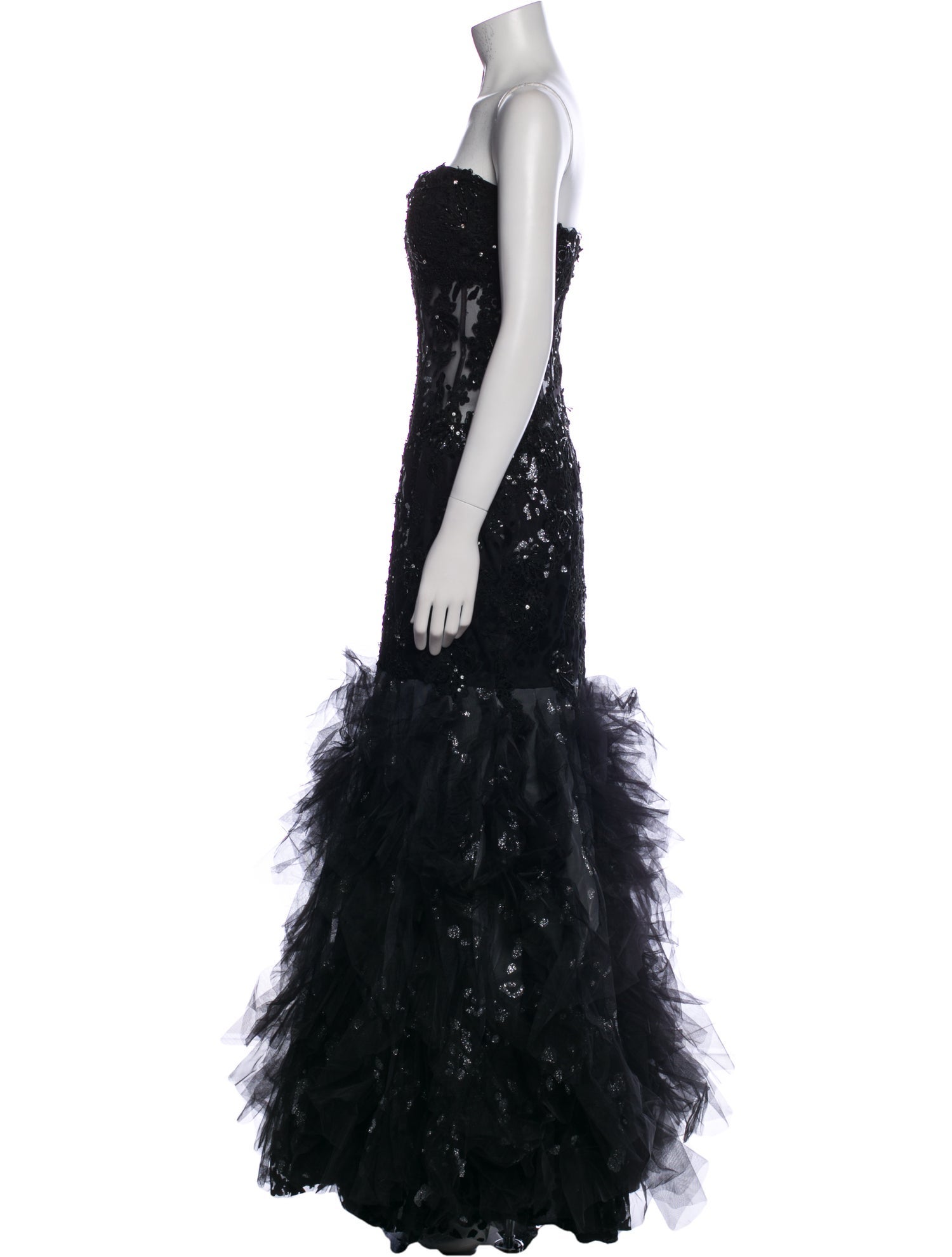 Jovani Lace Pattern Long Dress