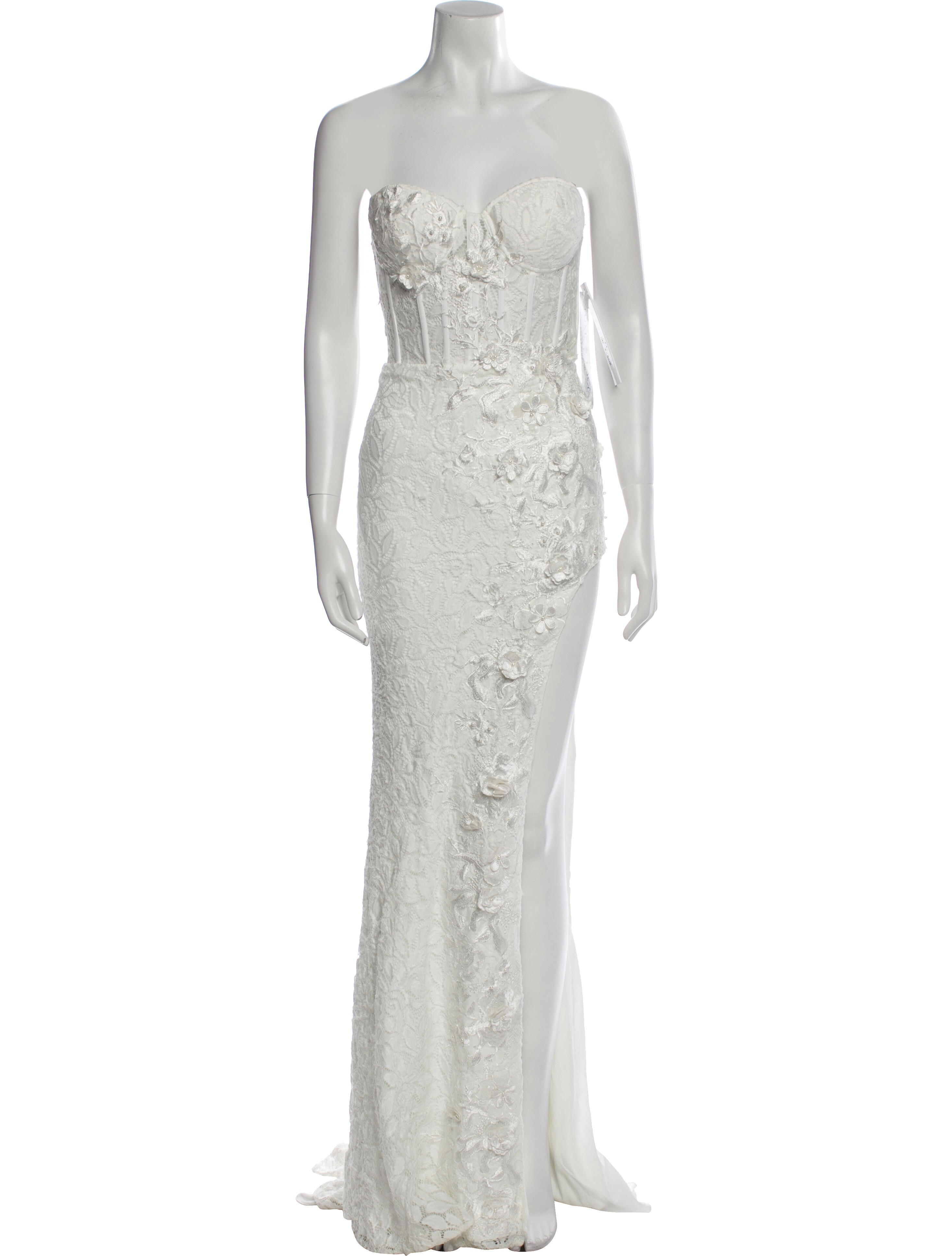 Jovani Lace Pattern Long Dress