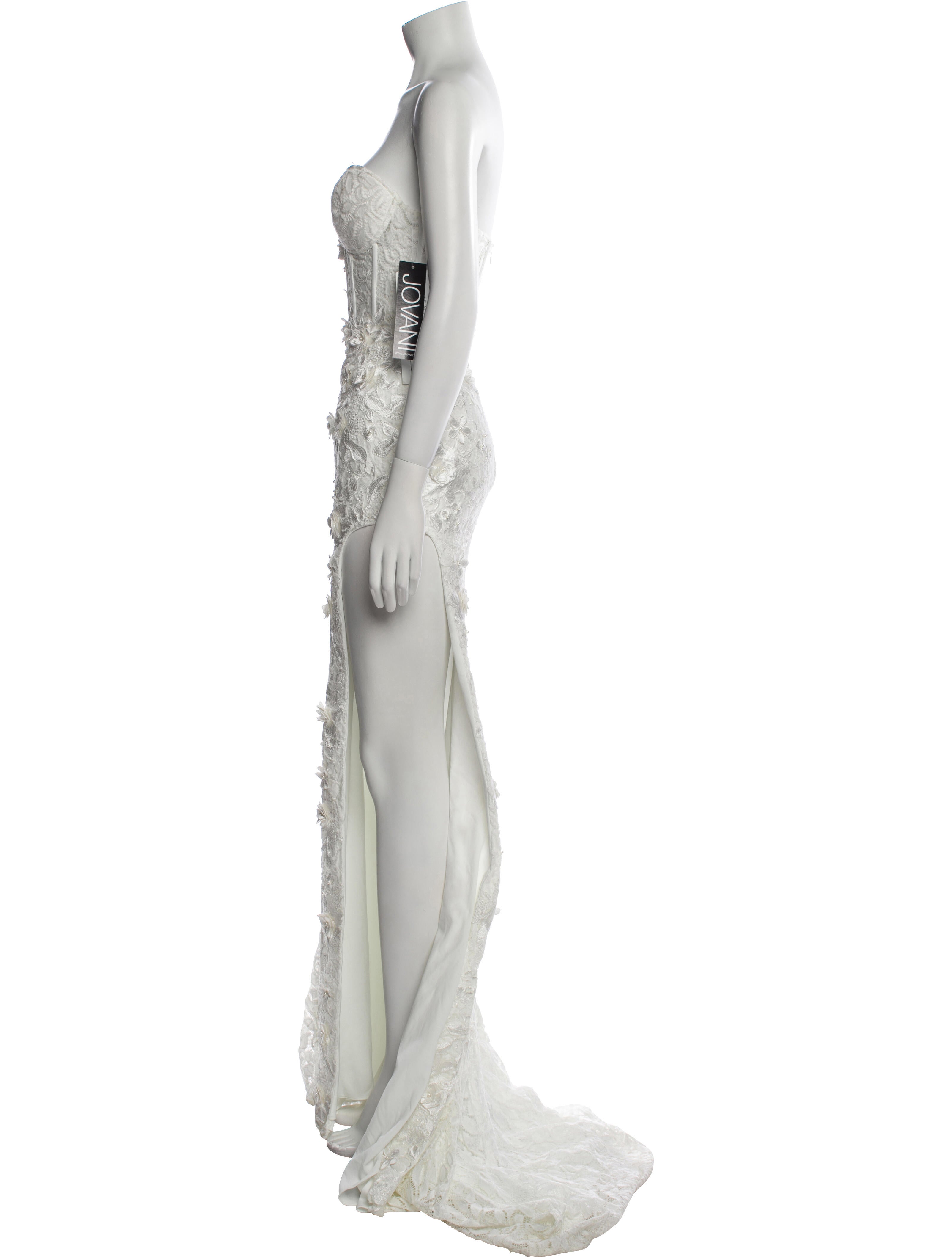 Jovani Lace Pattern Long Dress