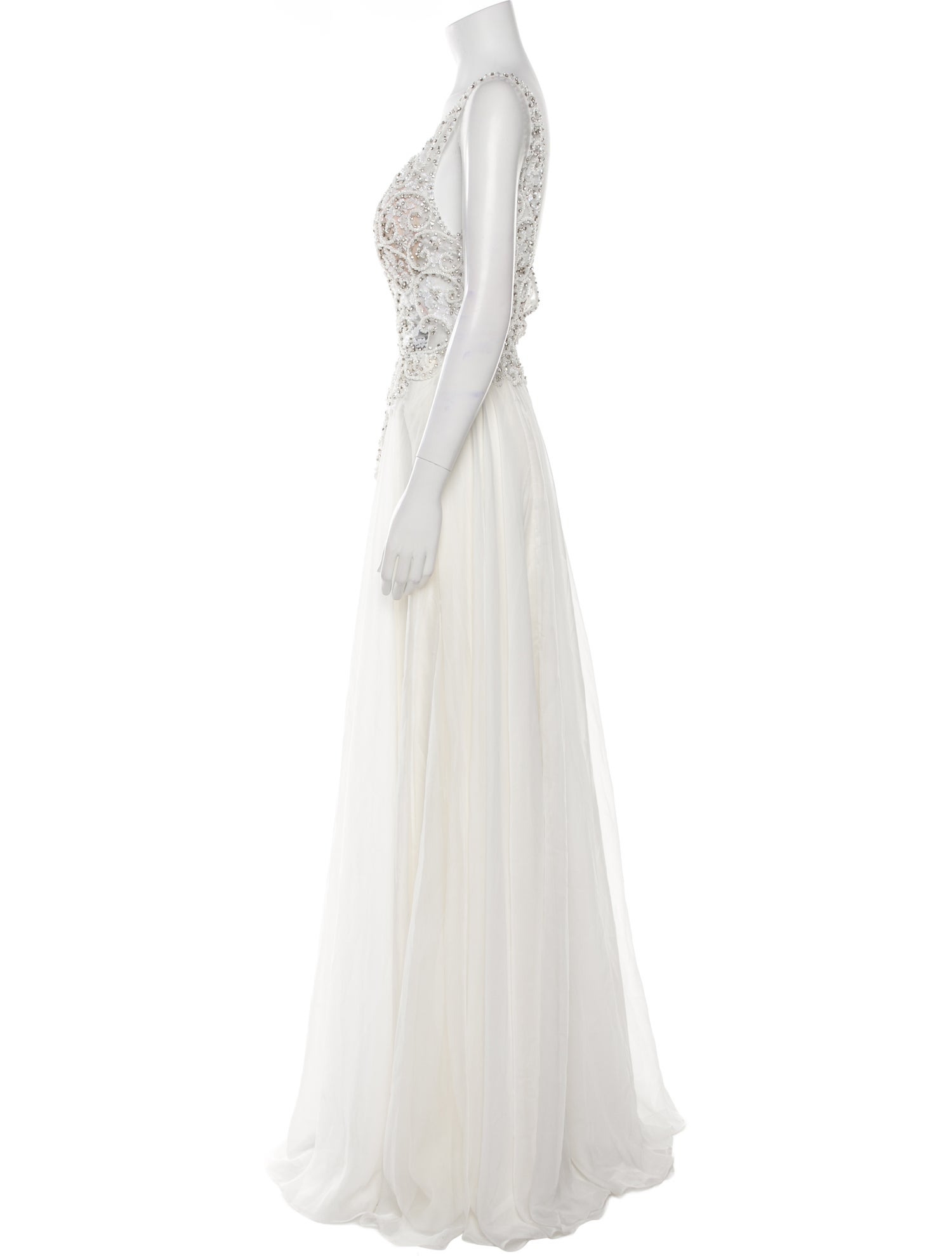 Jovani V-Neck Long Dress