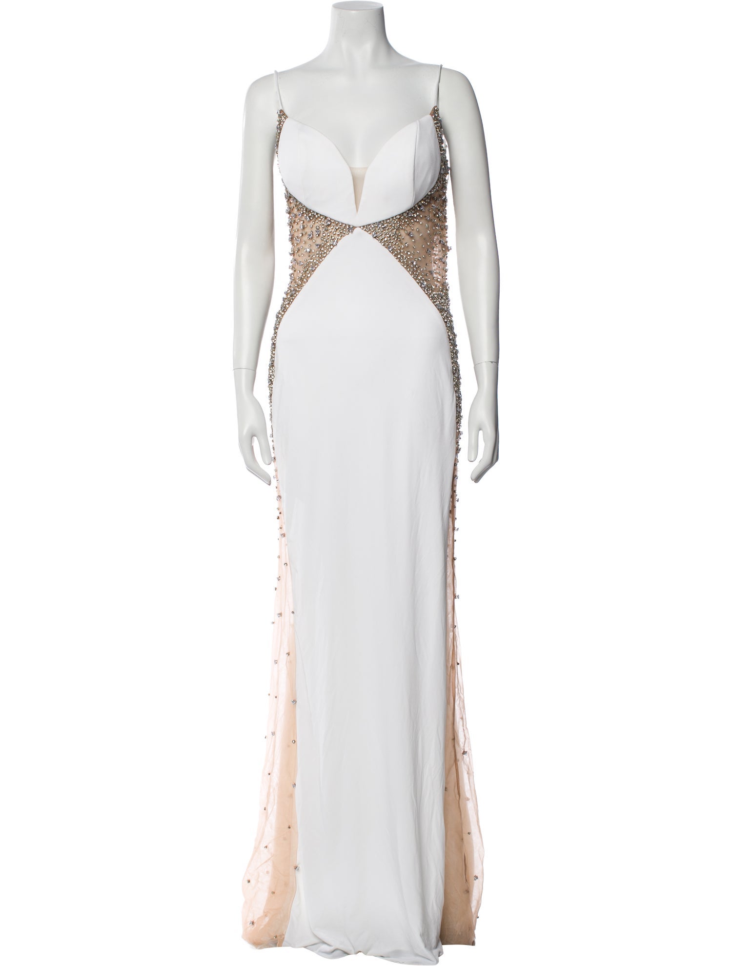 Jovani V-Neck Long Dress w/ Tags