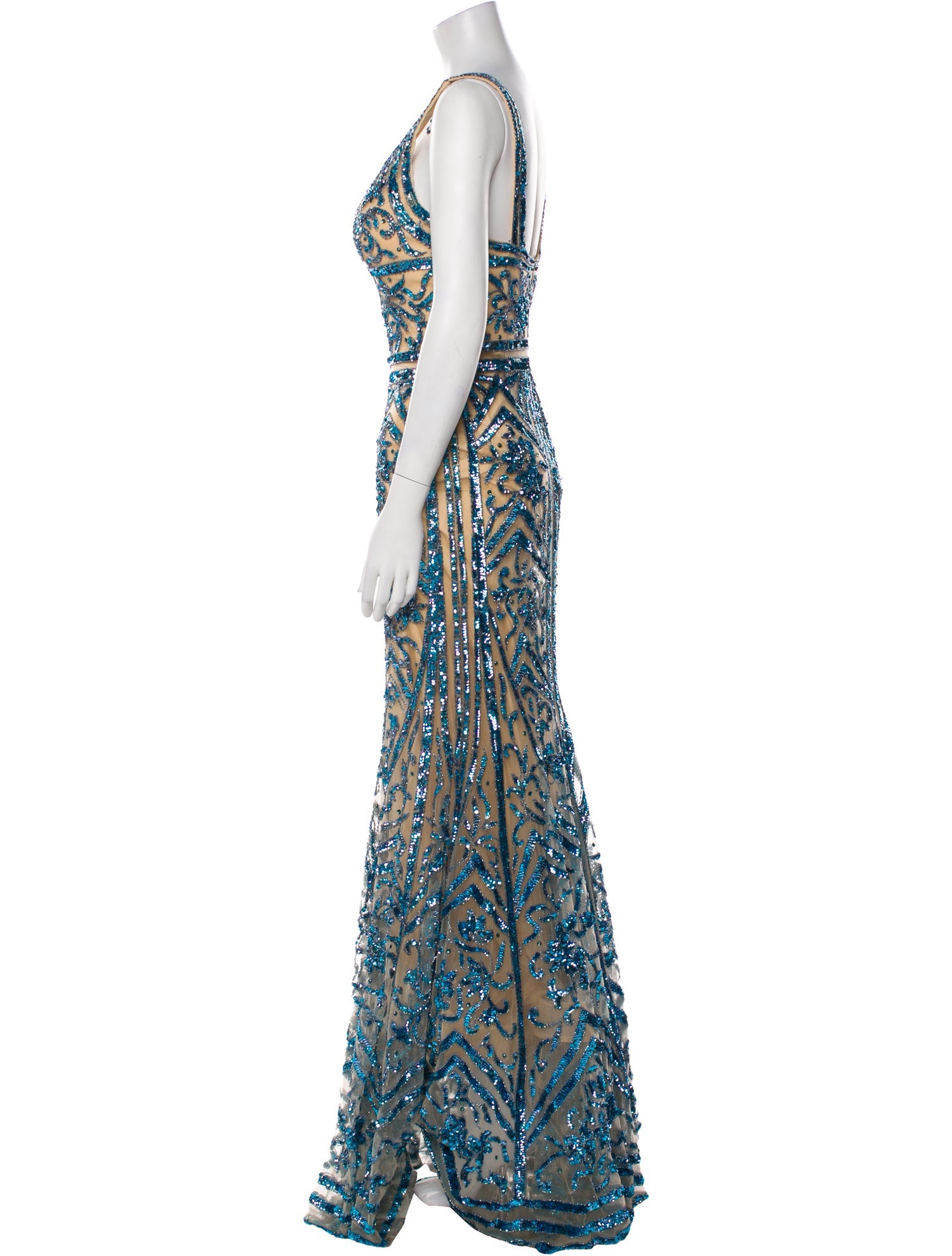 Jovani Printed Long Dress