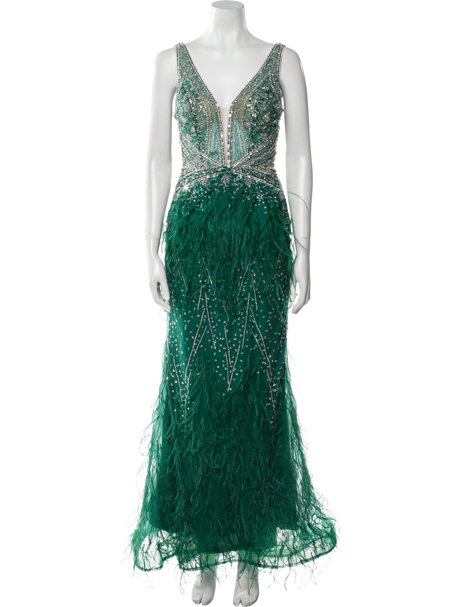 Jovani Lace Pattern Long Dress w/ Tags