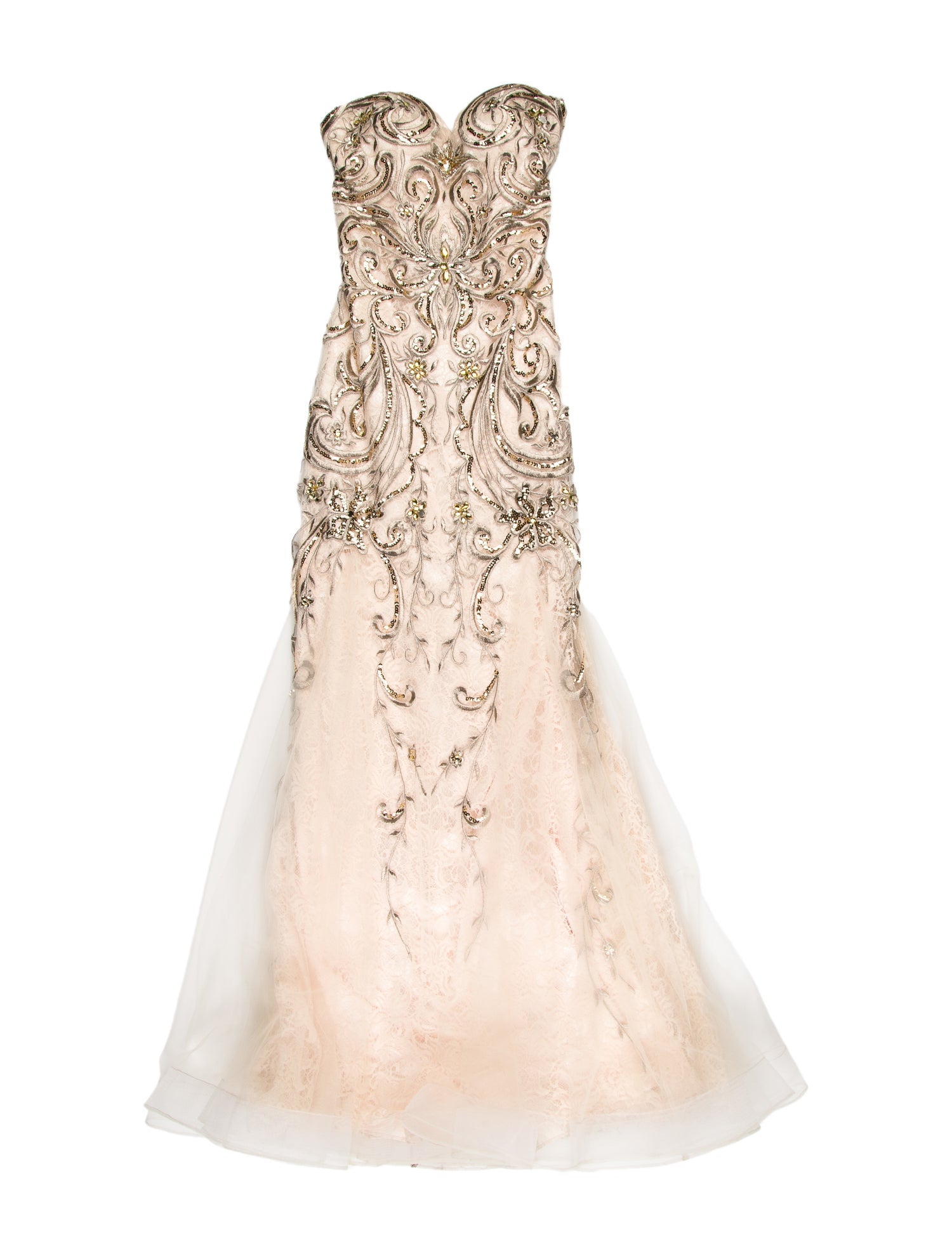 Jovani Lace Pattern Long Dress