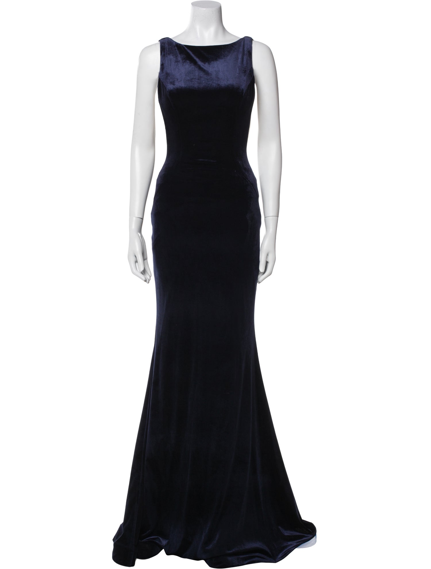 Jovani Velour Long Dress