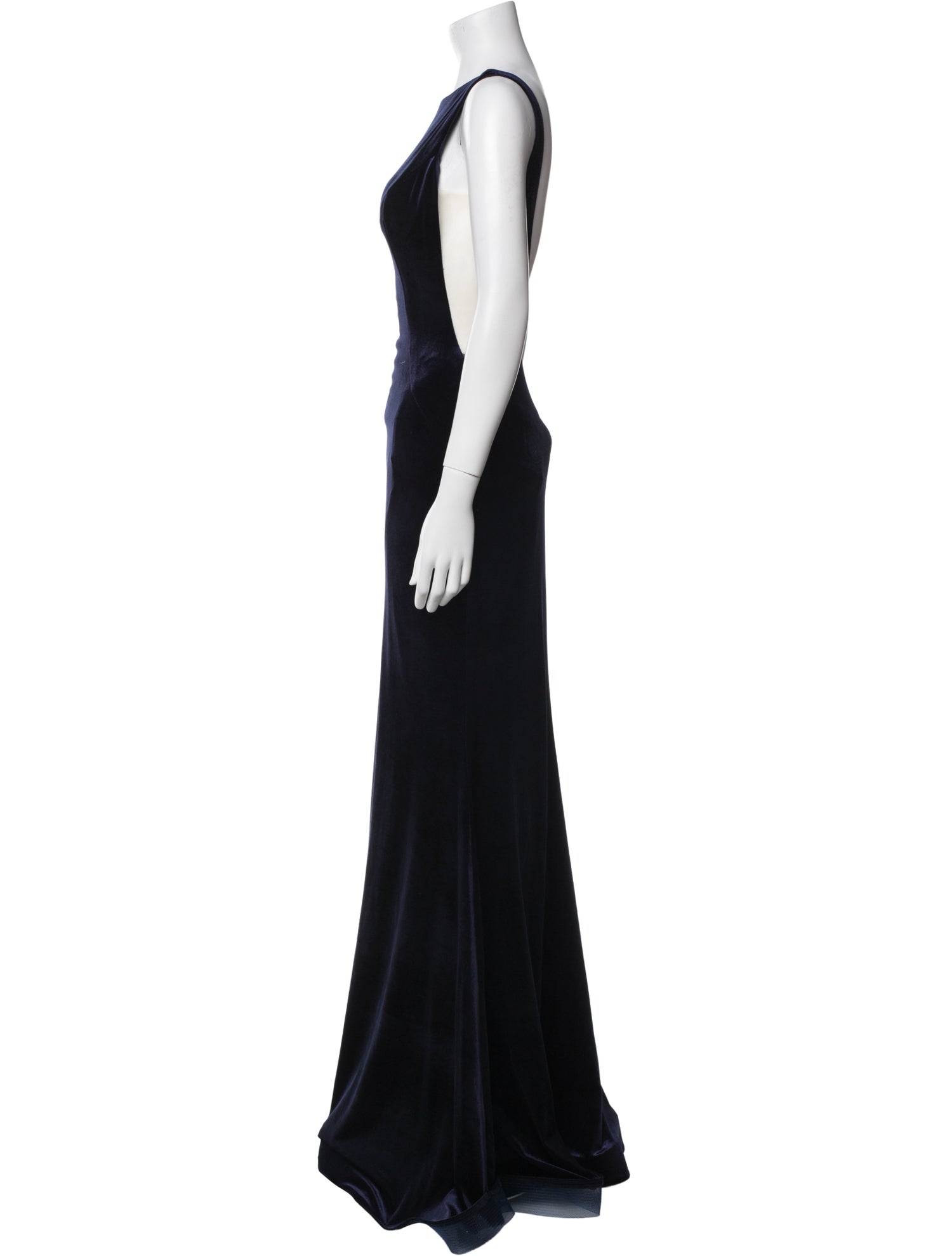Jovani Velour Long Dress