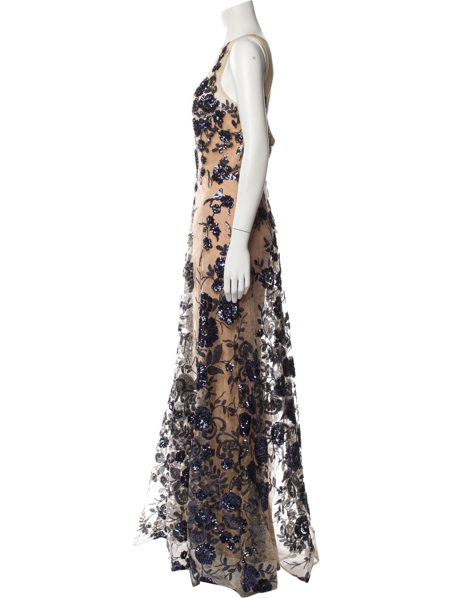 Jovani Floral Print Long Dress