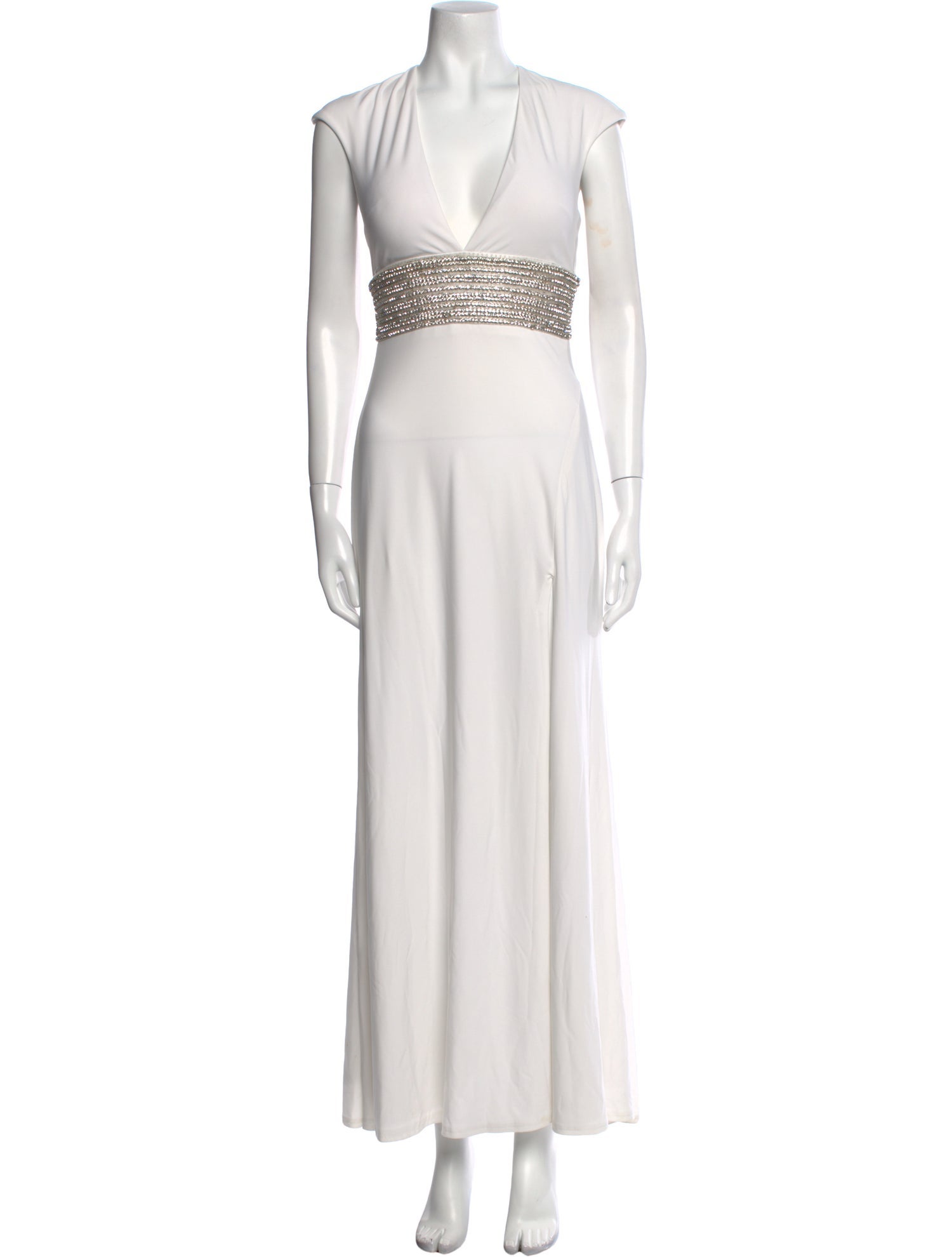 Jovani V-Neck Long Dress