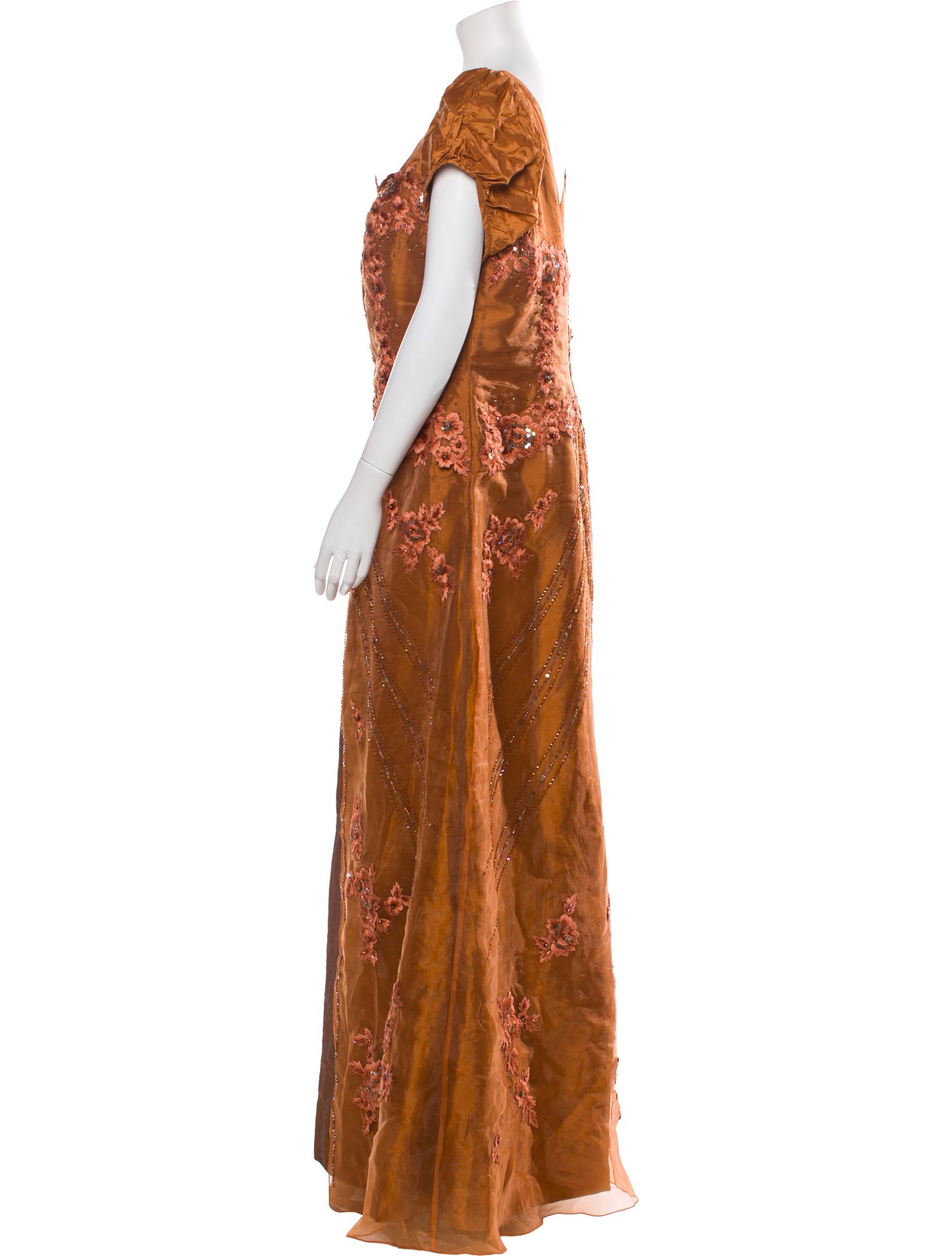 Jovani Paisley Print Long Dress w/ Tags