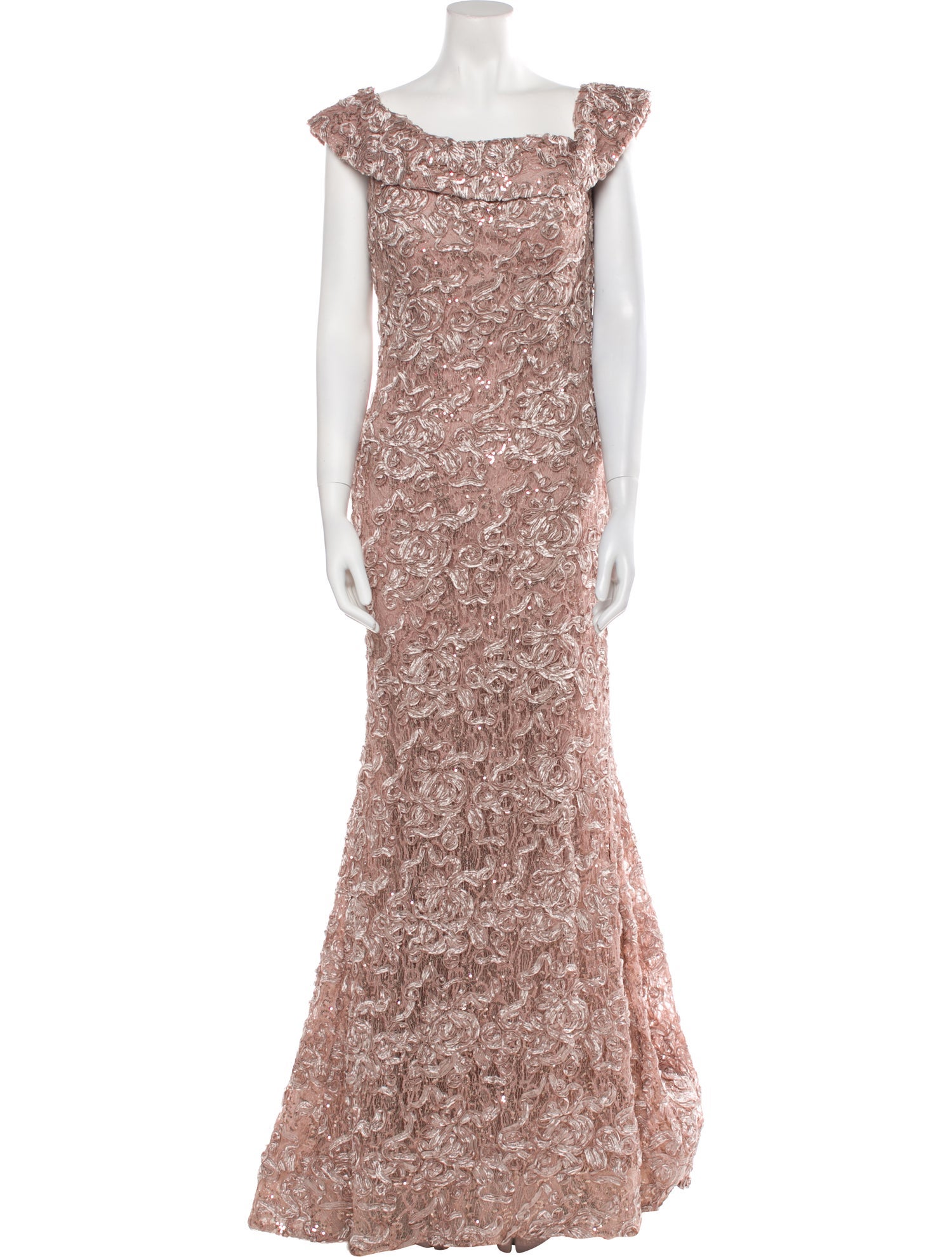 Jovani Lace Pattern Long Dress w/ Tags