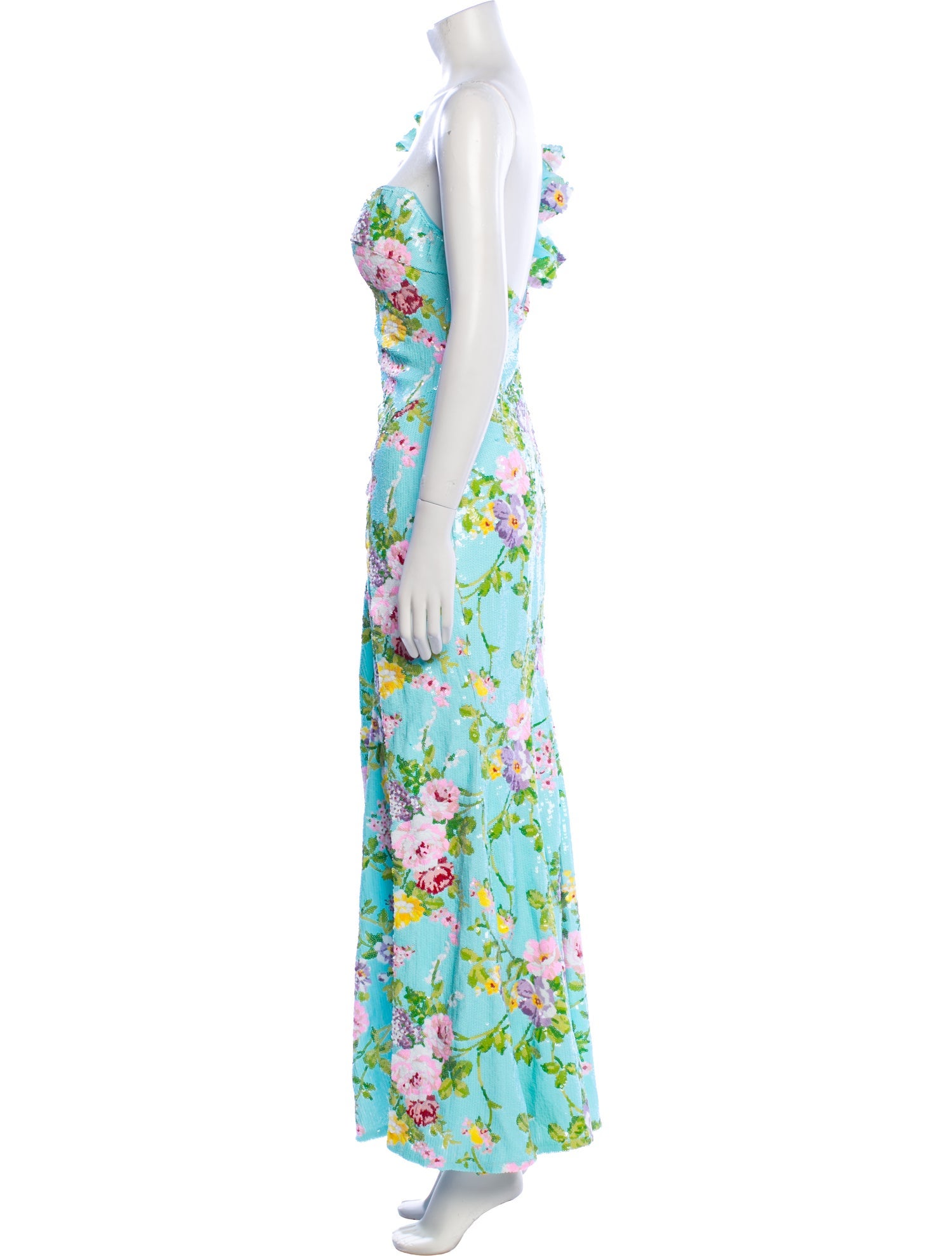 Jovani Floral Print Long Dress
