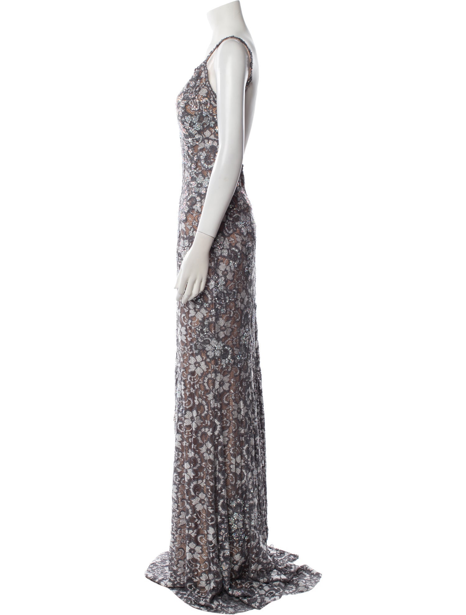 Jovani Lace Pattern Long Dress w/ Tags