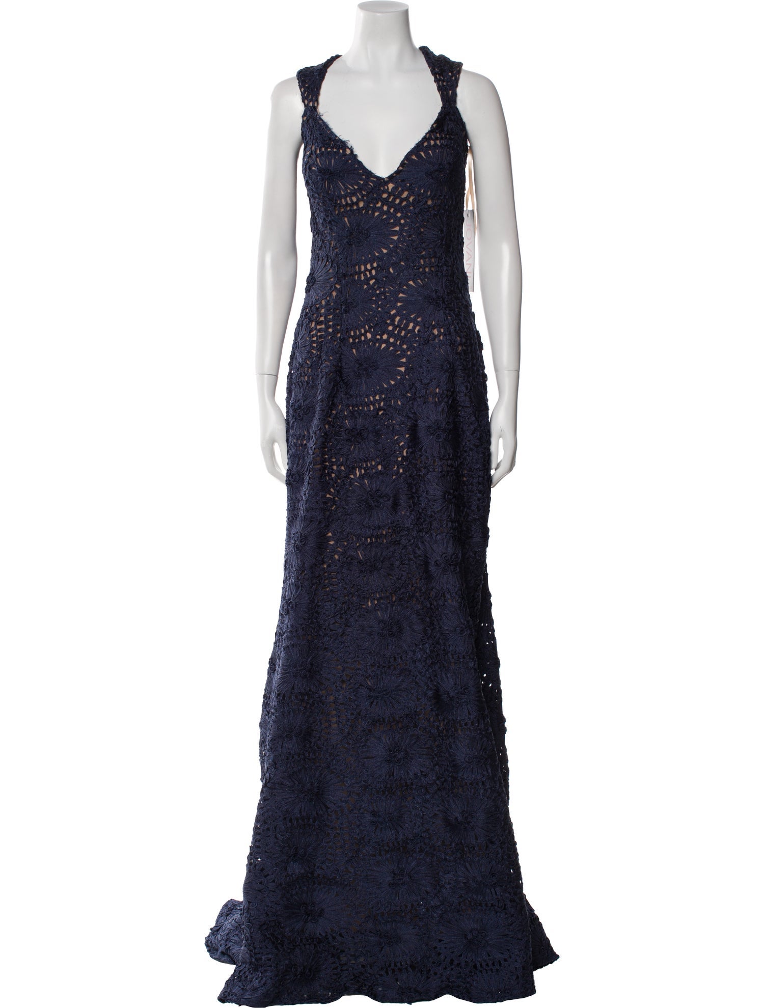 Jovani V-Neck Long Dress