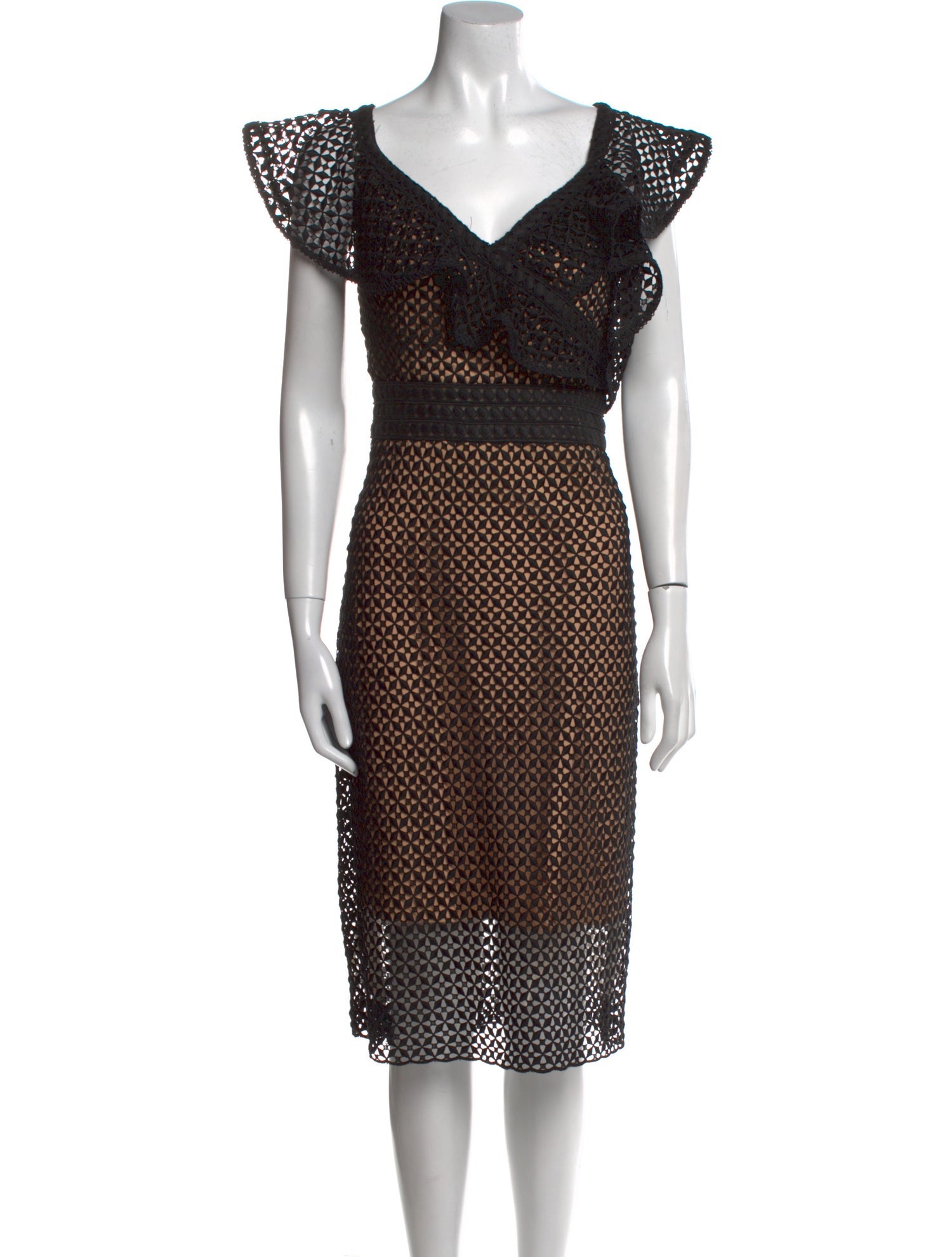 Jovani Leather Long Dress