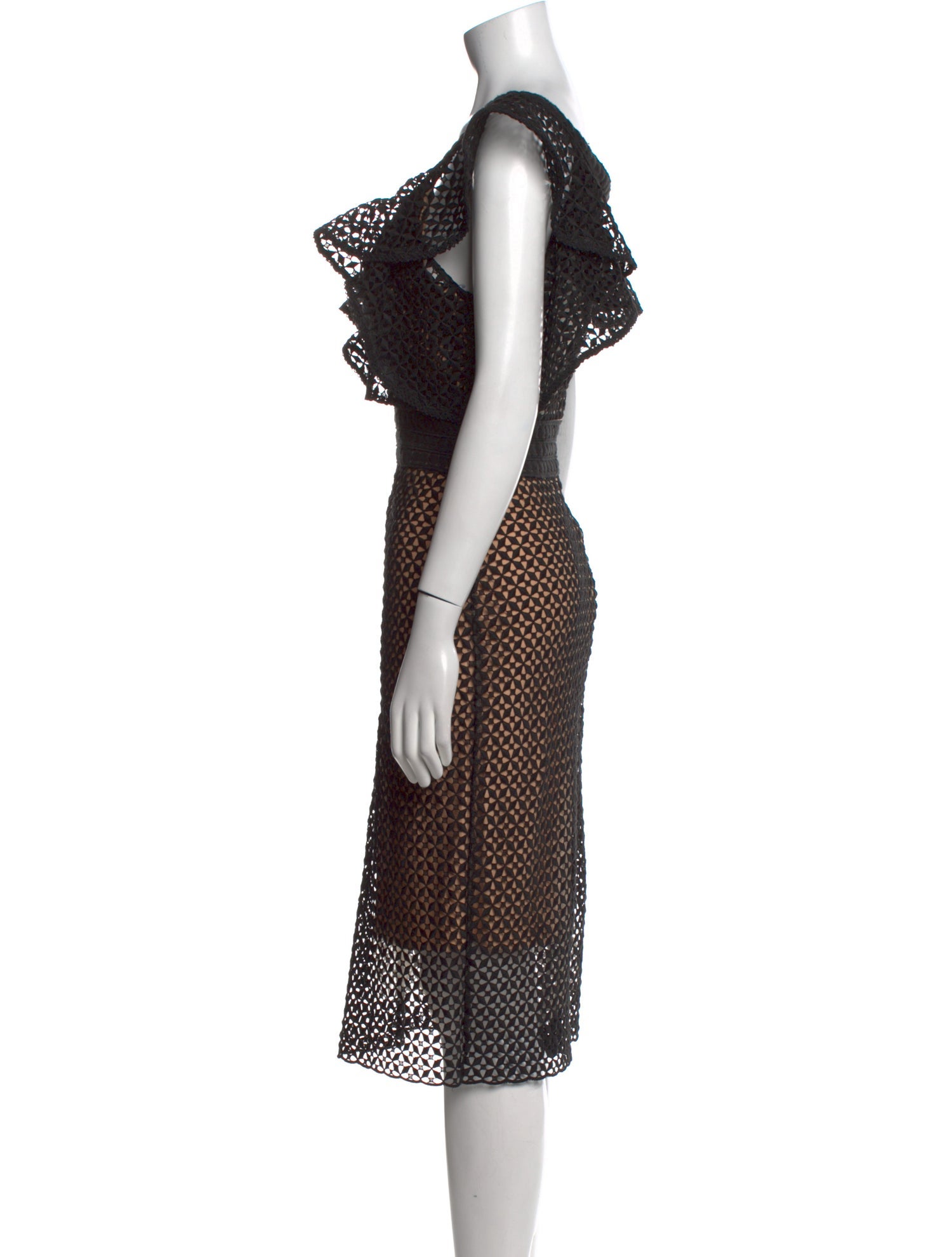 Jovani Leather Long Dress