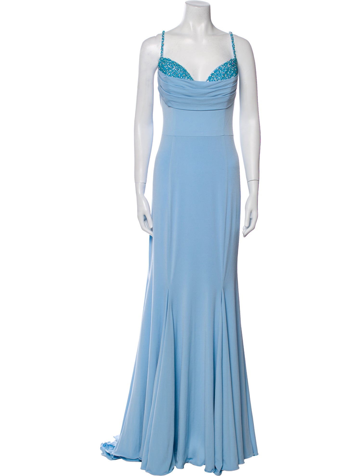 Jovani Cowl Neck Long Dress