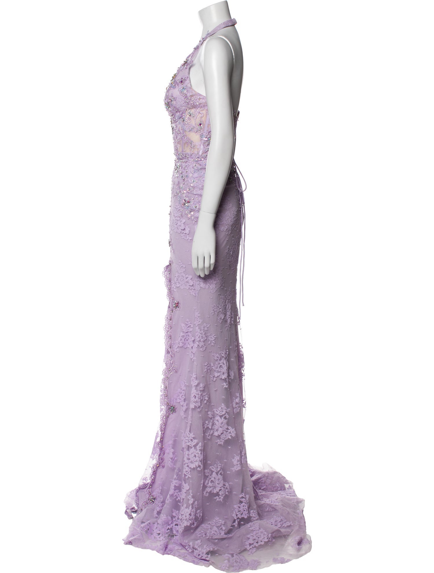 Jovani Linen Long Dress