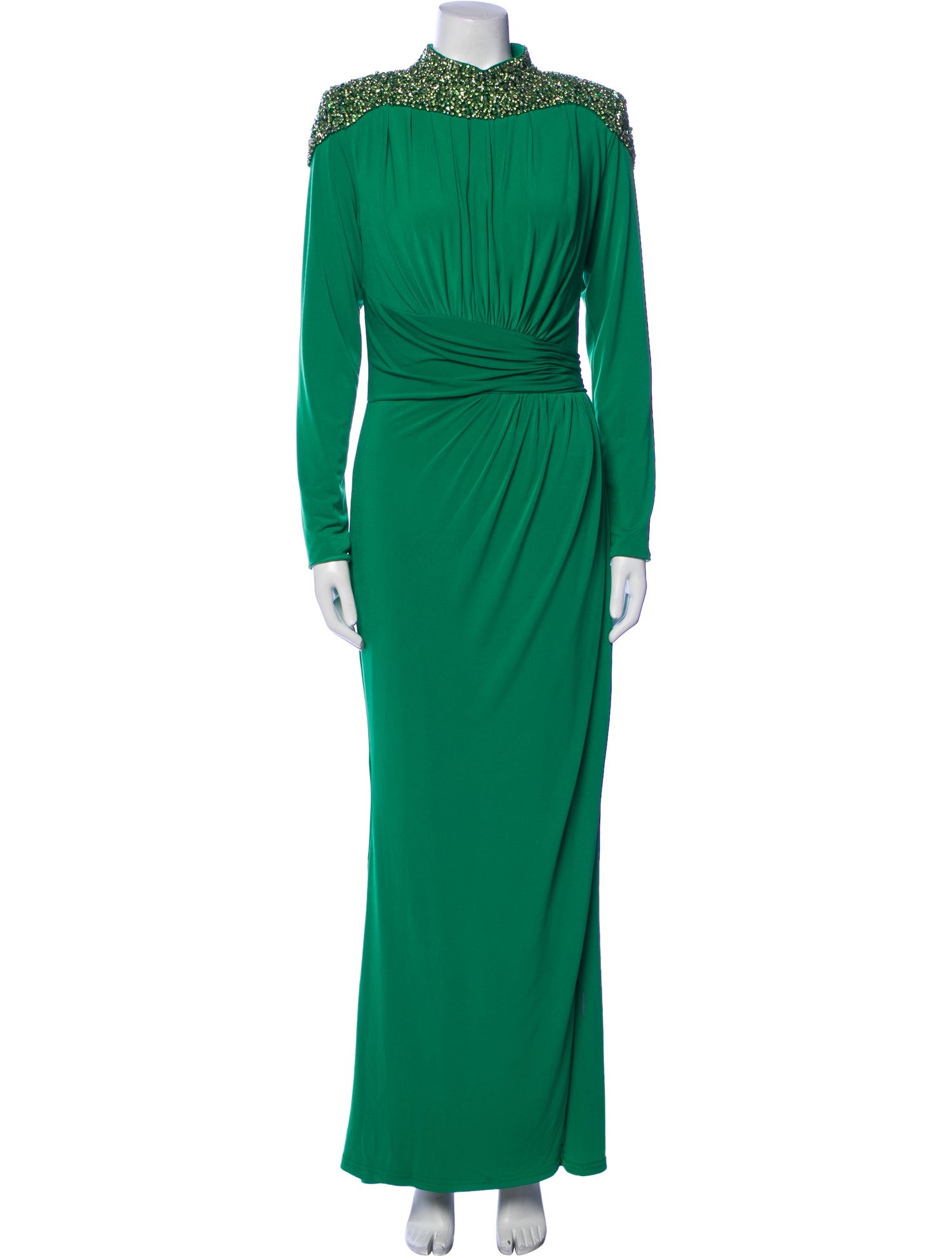 Jovani Mock Neck Long Dress
