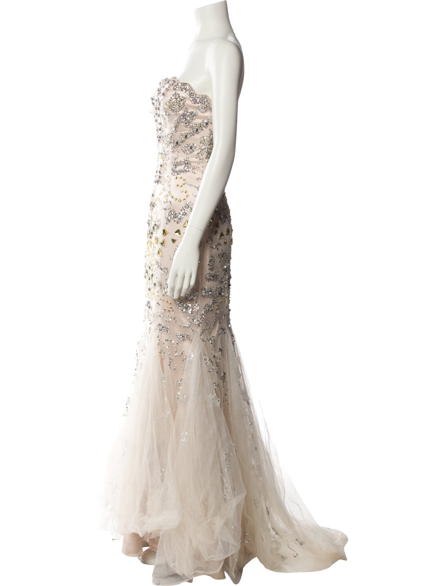 Jovani Lace Pattern Long Dress