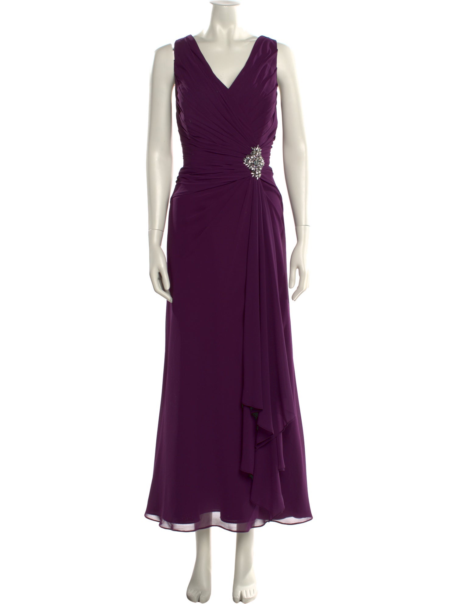Jovani V-Neck Long Dress