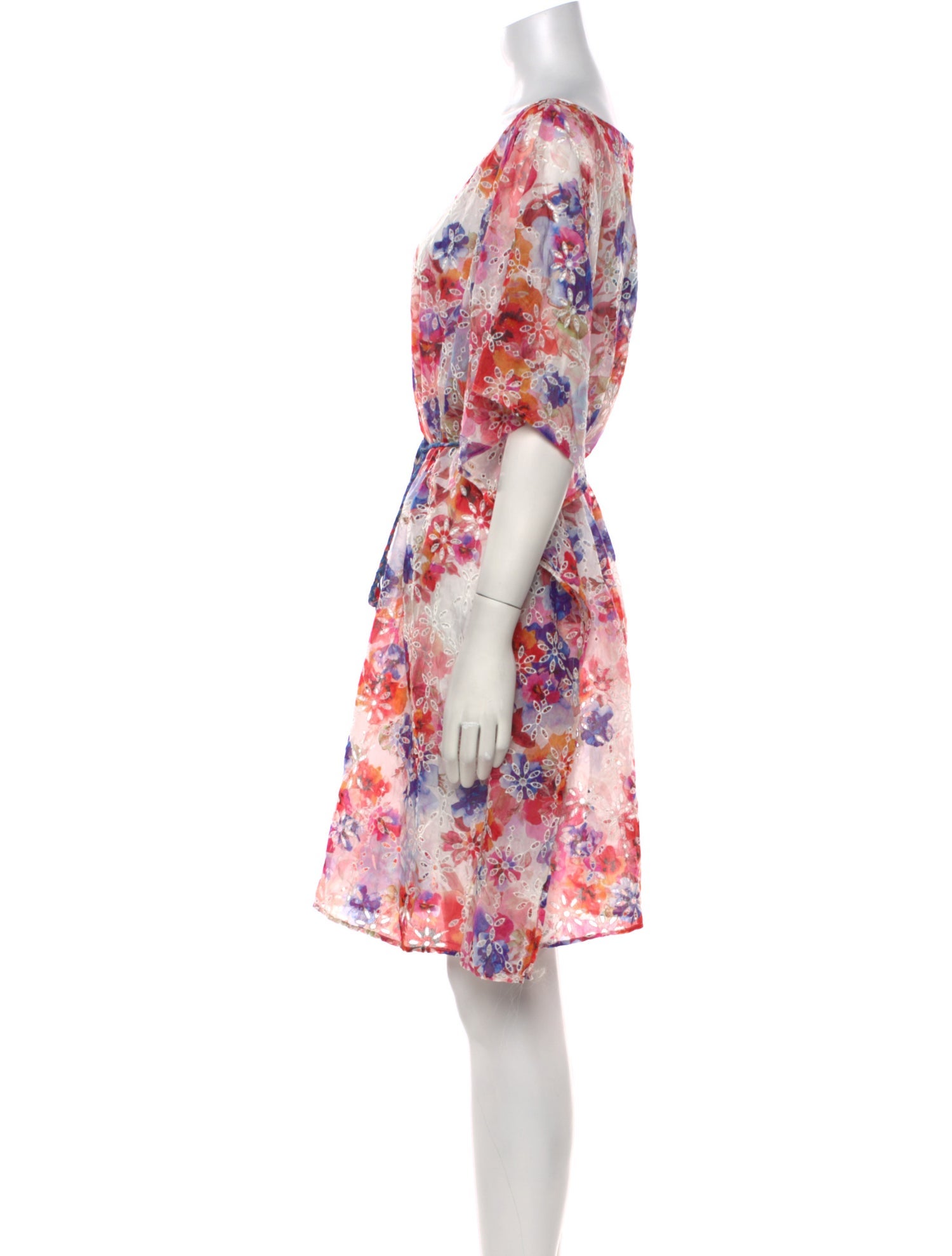 Johnny Was Floral Print Mini Dress w/ Tags