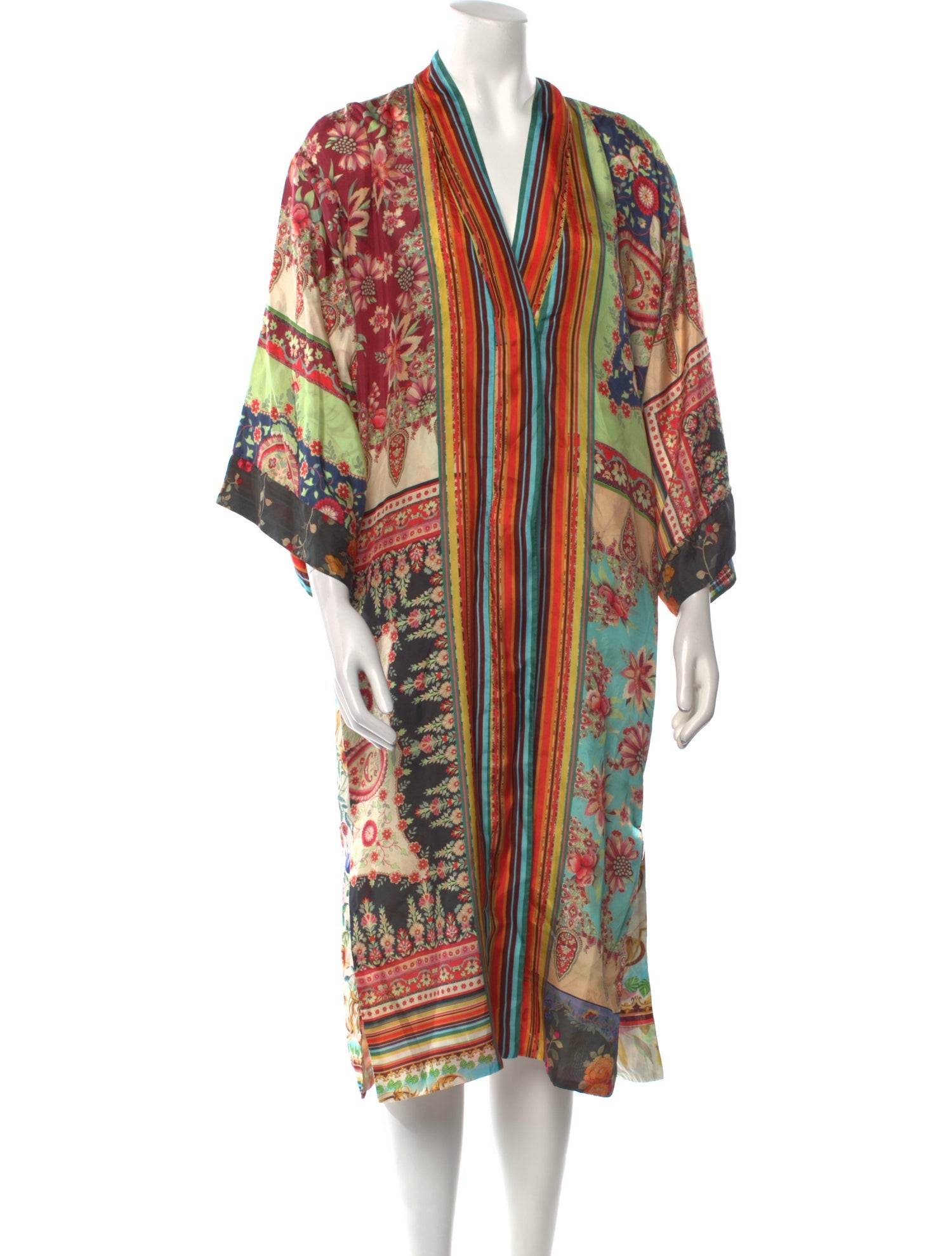 Johnny Was Silk Floral Print Sweater w/ Tags