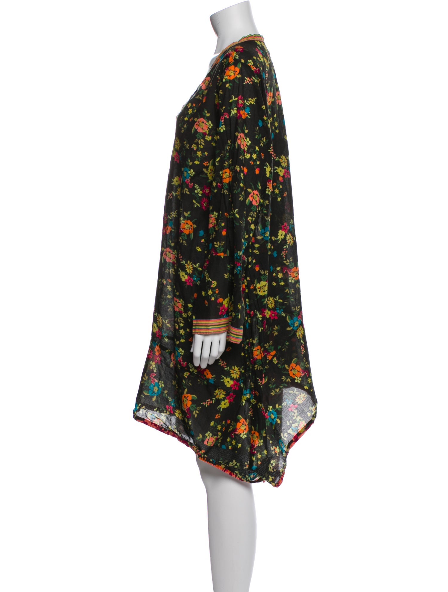 Johnny Was Floral Print Mini Dress