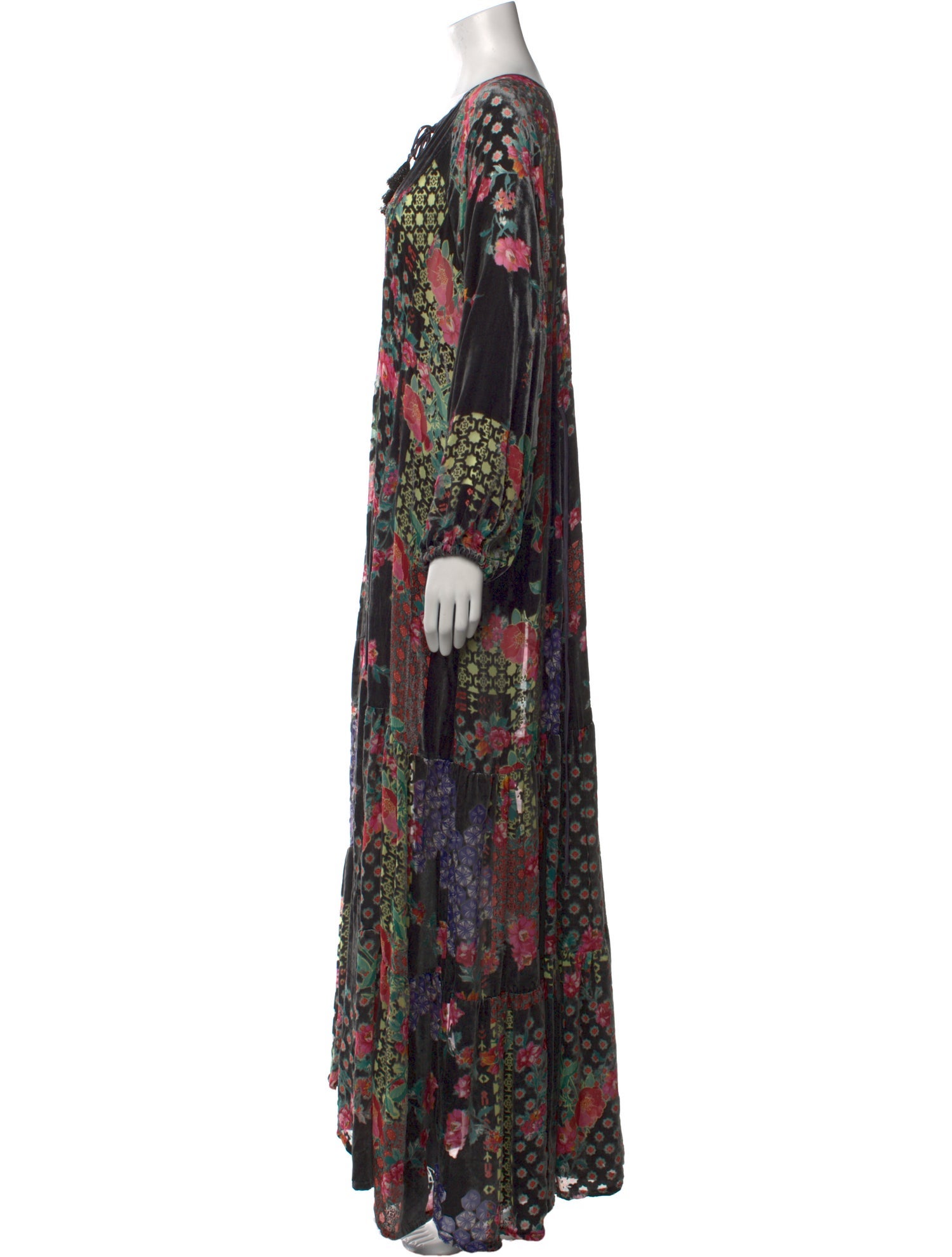 Johnny Was Floral Print Long Dress