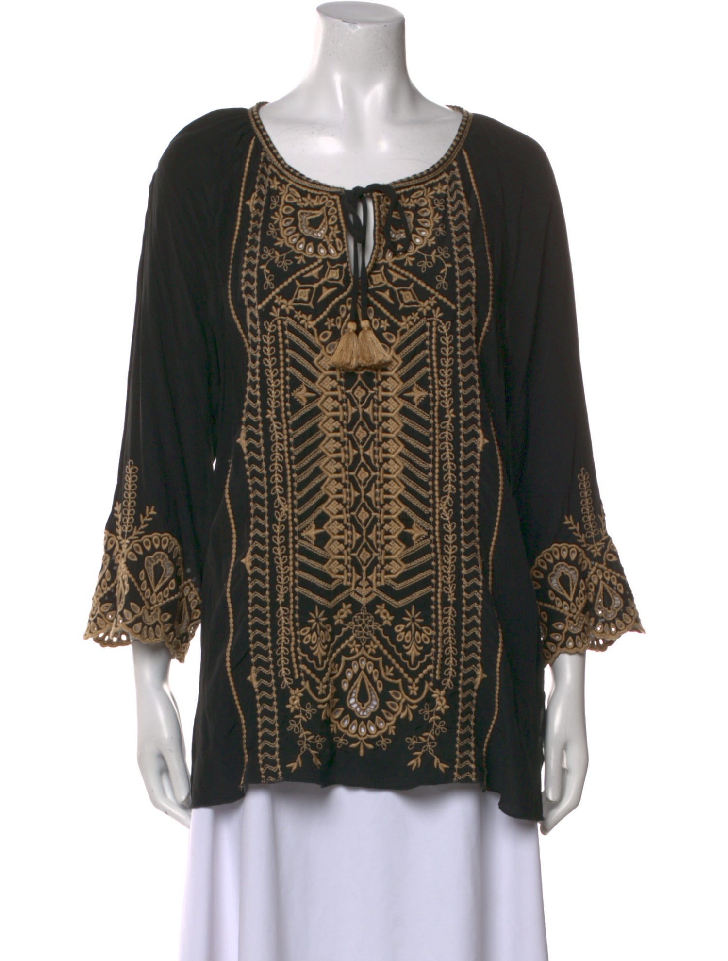 Johnny Was Silk Printed Tunic