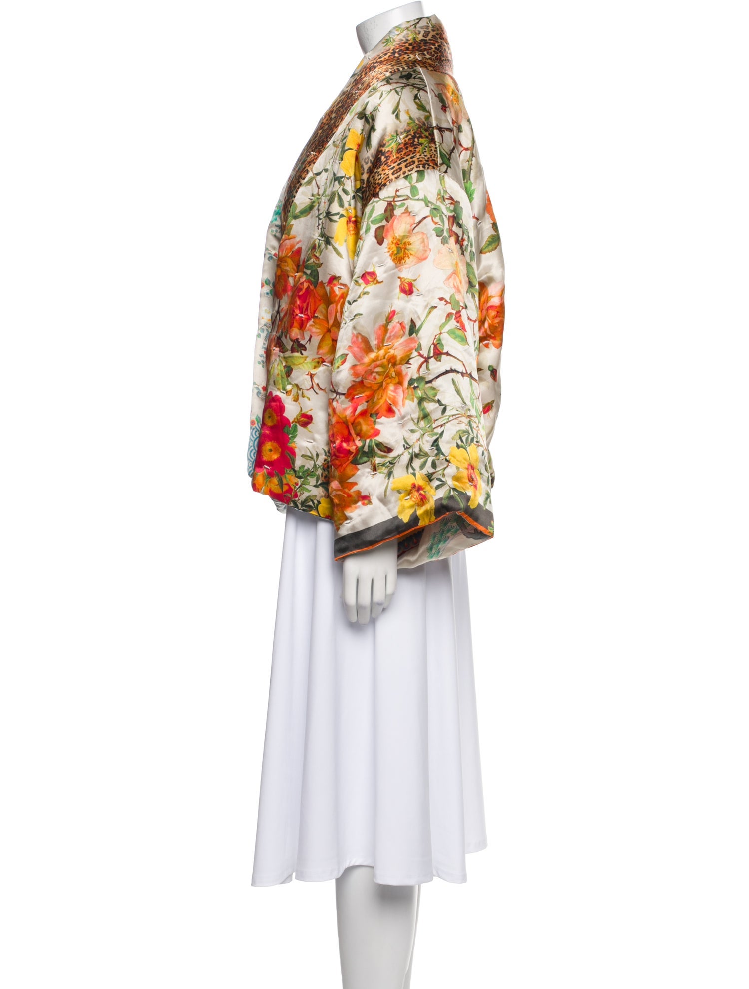 Johnny Was Silk Printed Jacket