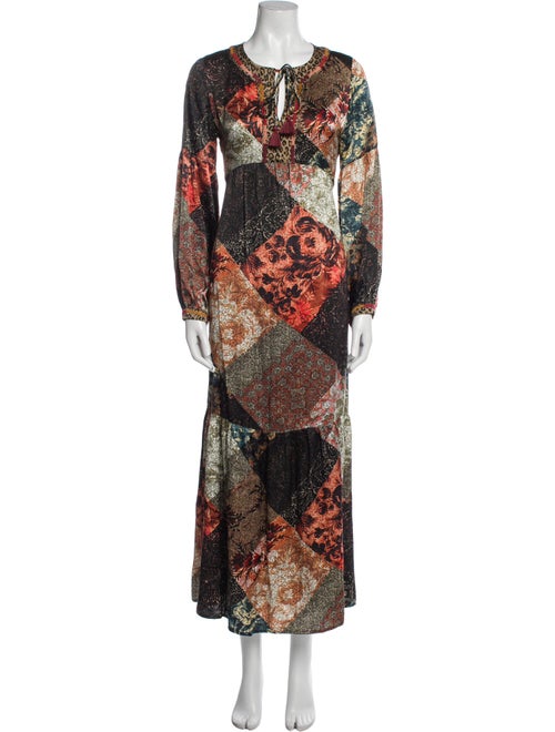 Johnny Was Paisley Print Long Dress