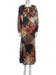 Johnny Was Paisley Print Long Dress