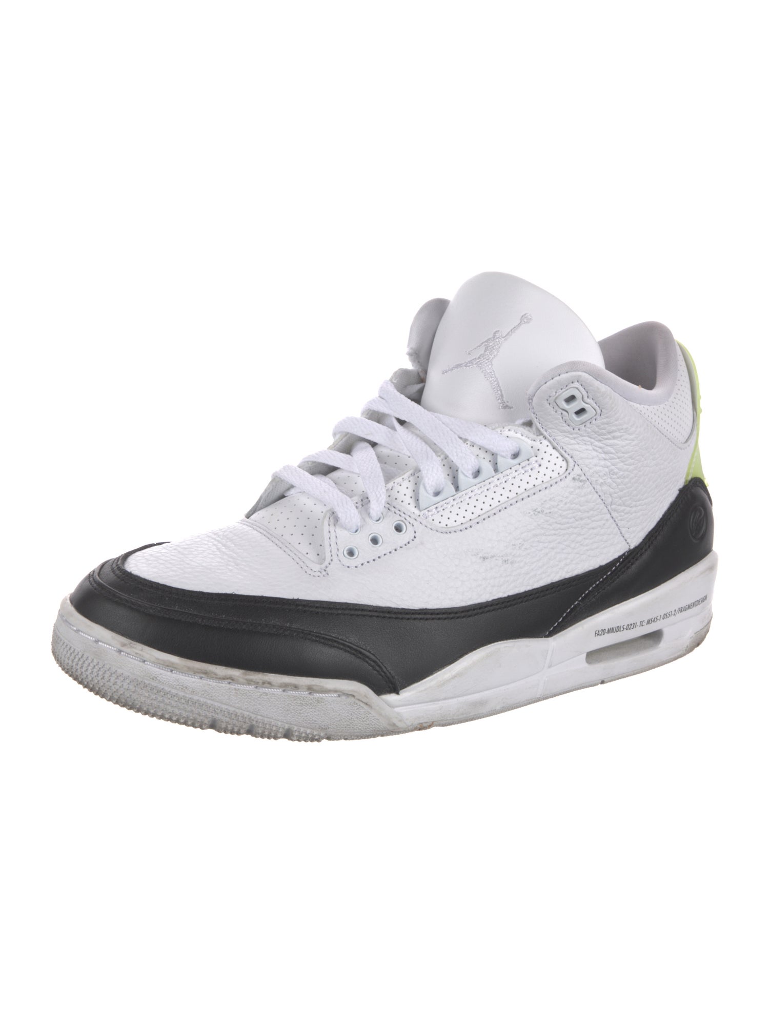 Jordan x Fragment Design Leather Colorblock Pattern Sneakers