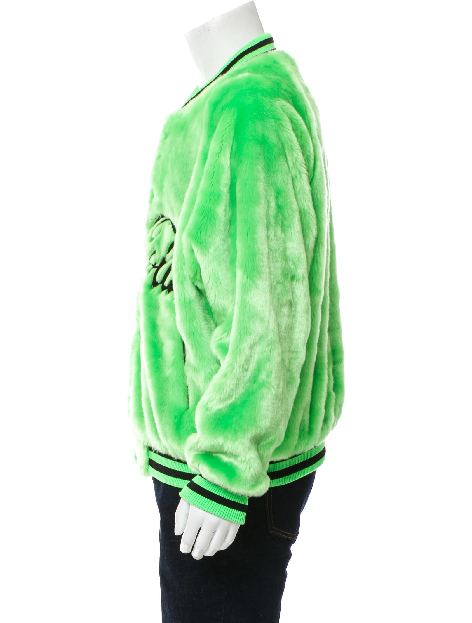 coca cola fur varsity jacket