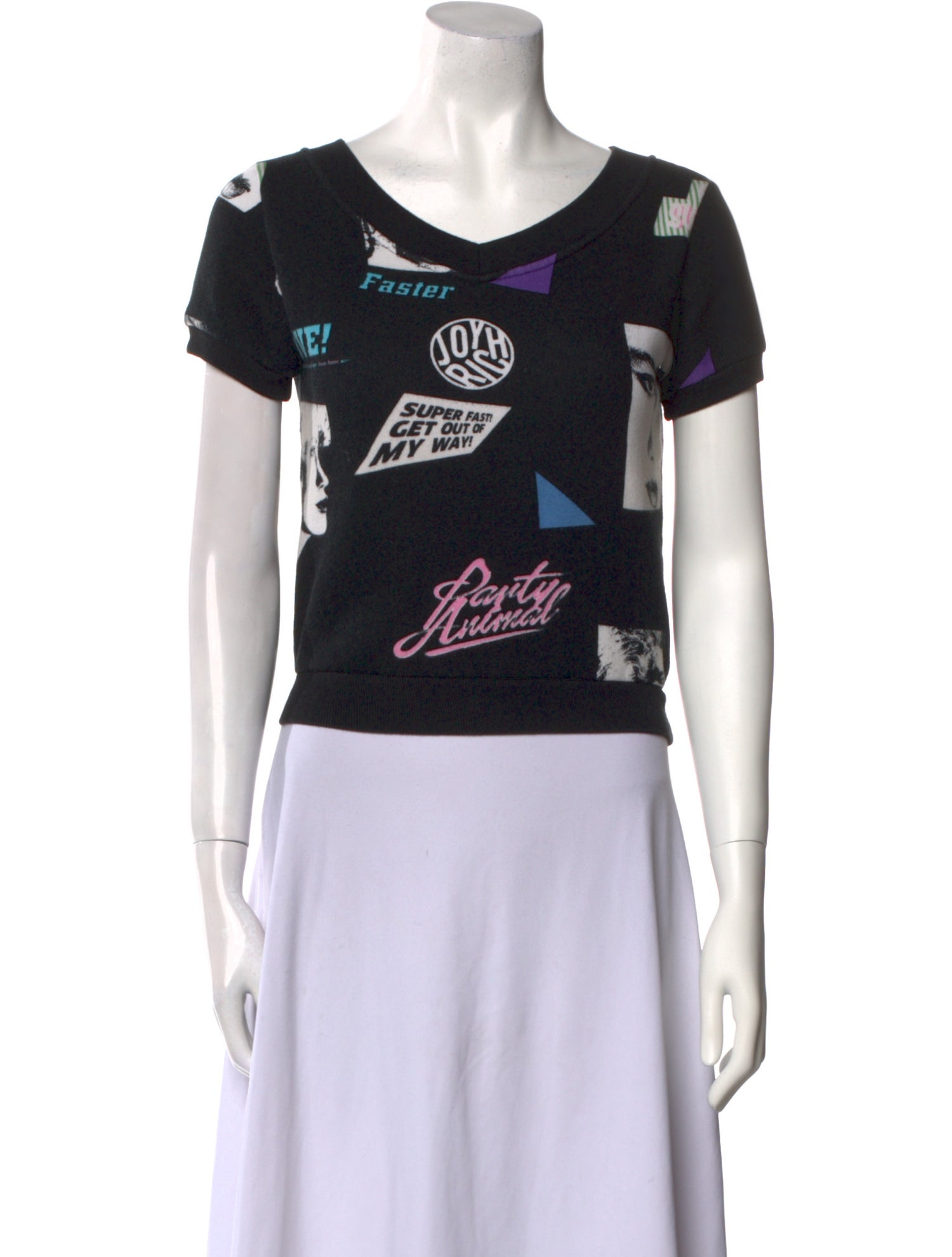 Joyrich Graphic Print Scoop Neck T-Shirt