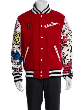 Joyrich Graphic Print Varsity Jacket