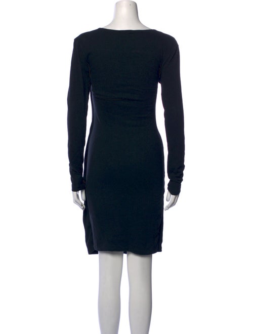 James Perse Plunge Neckline Knee-Length Dress