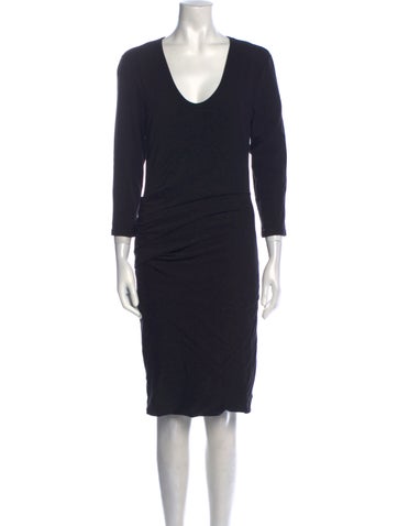 James Perse Dresses Scoop Neck Knee-Length Dress S