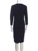 James Perse Scoop Neck Knee-Length Dress