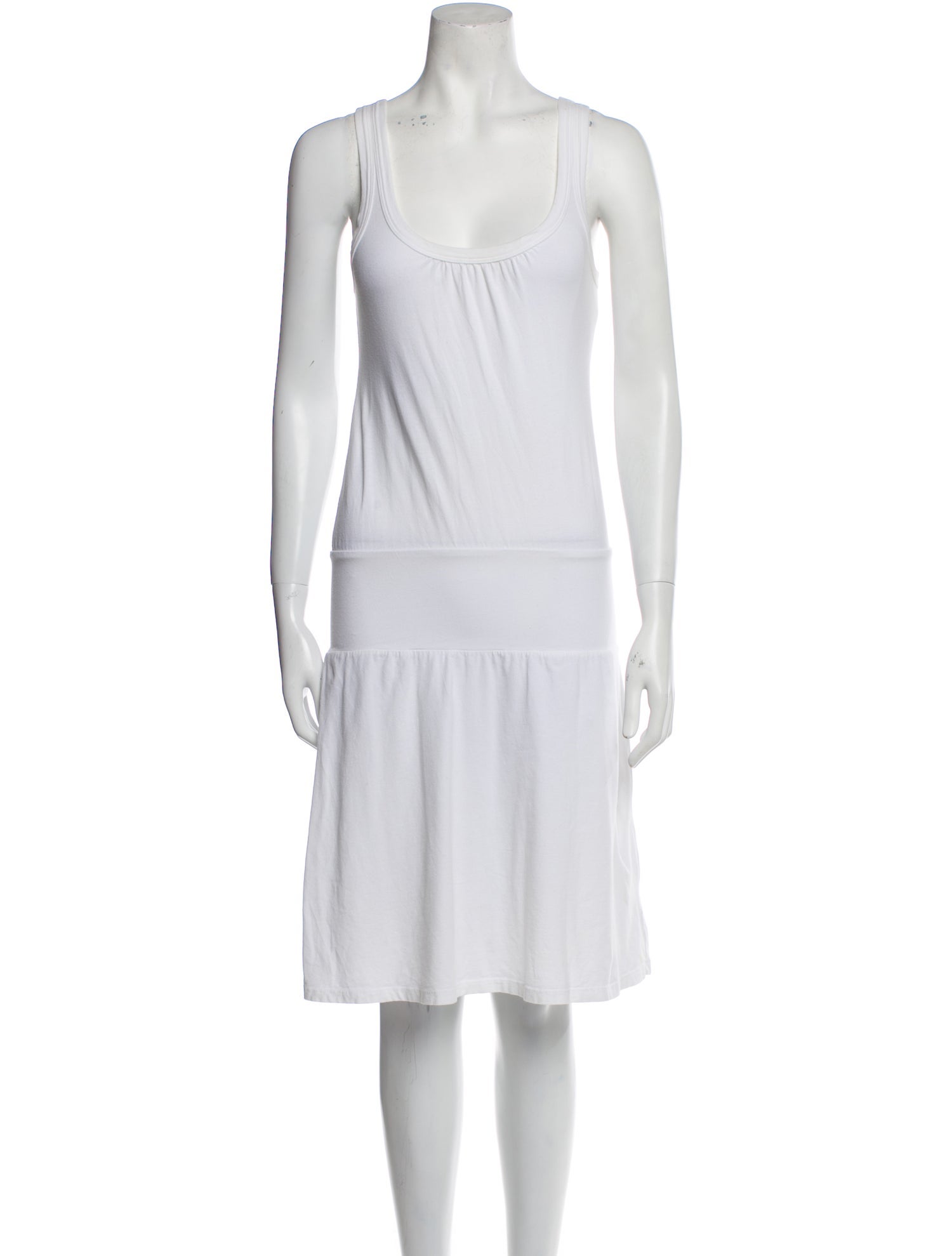 James Perse Scoop Neck Knee-Length Dress