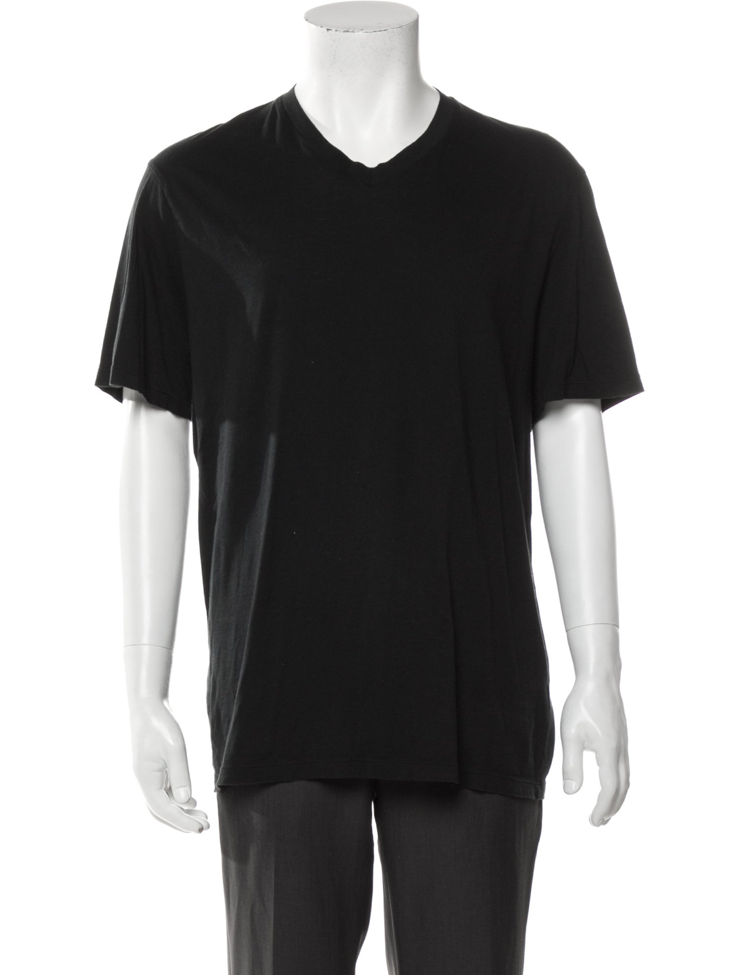 James Perse V-Neck Short Sleeve T-Shirt - Black T-Shirts, Clothing ...