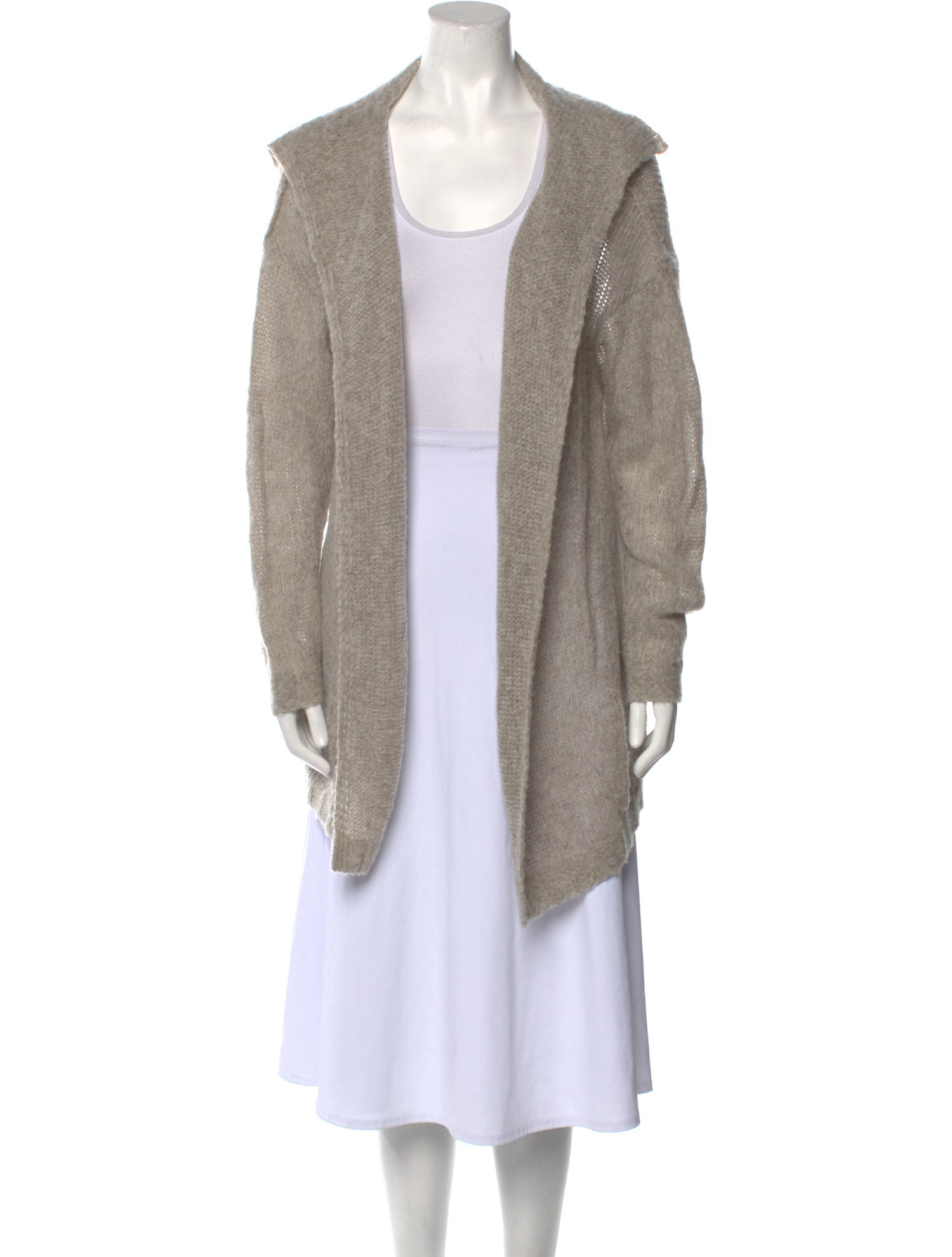 James Perse Wool Open Front Sweater