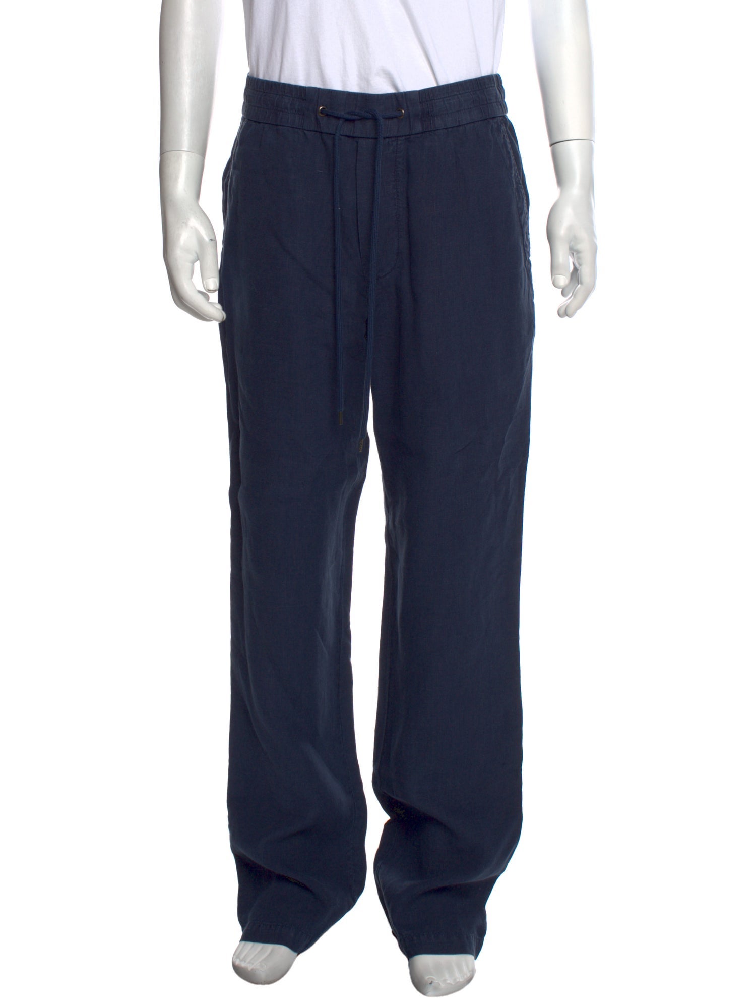 James Perse Linen Pants Blue, 13" Rise Pants, Clothing WJP58520