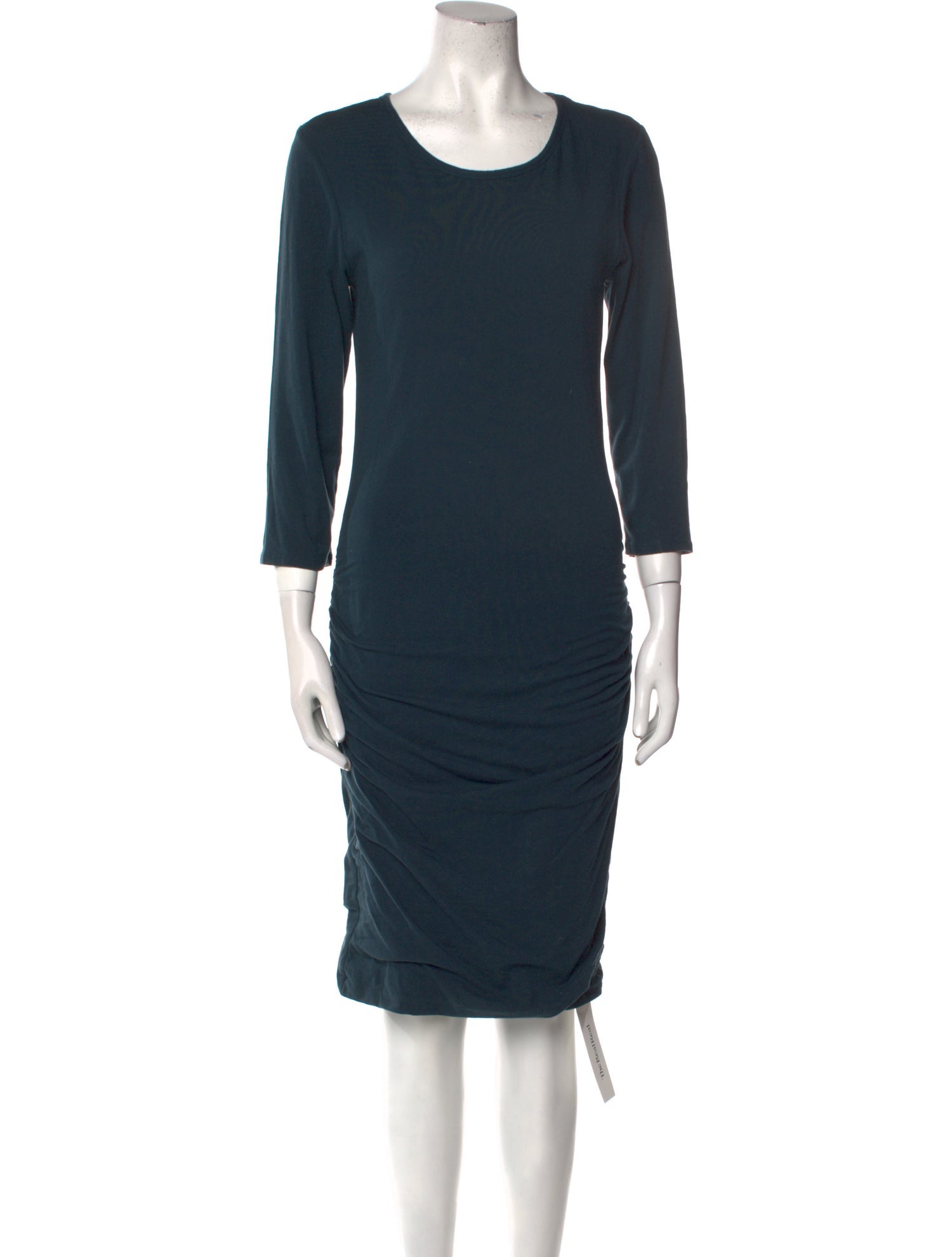 James Perse Scoop Neck KneeLength Dress Blue Dresses, Clothing