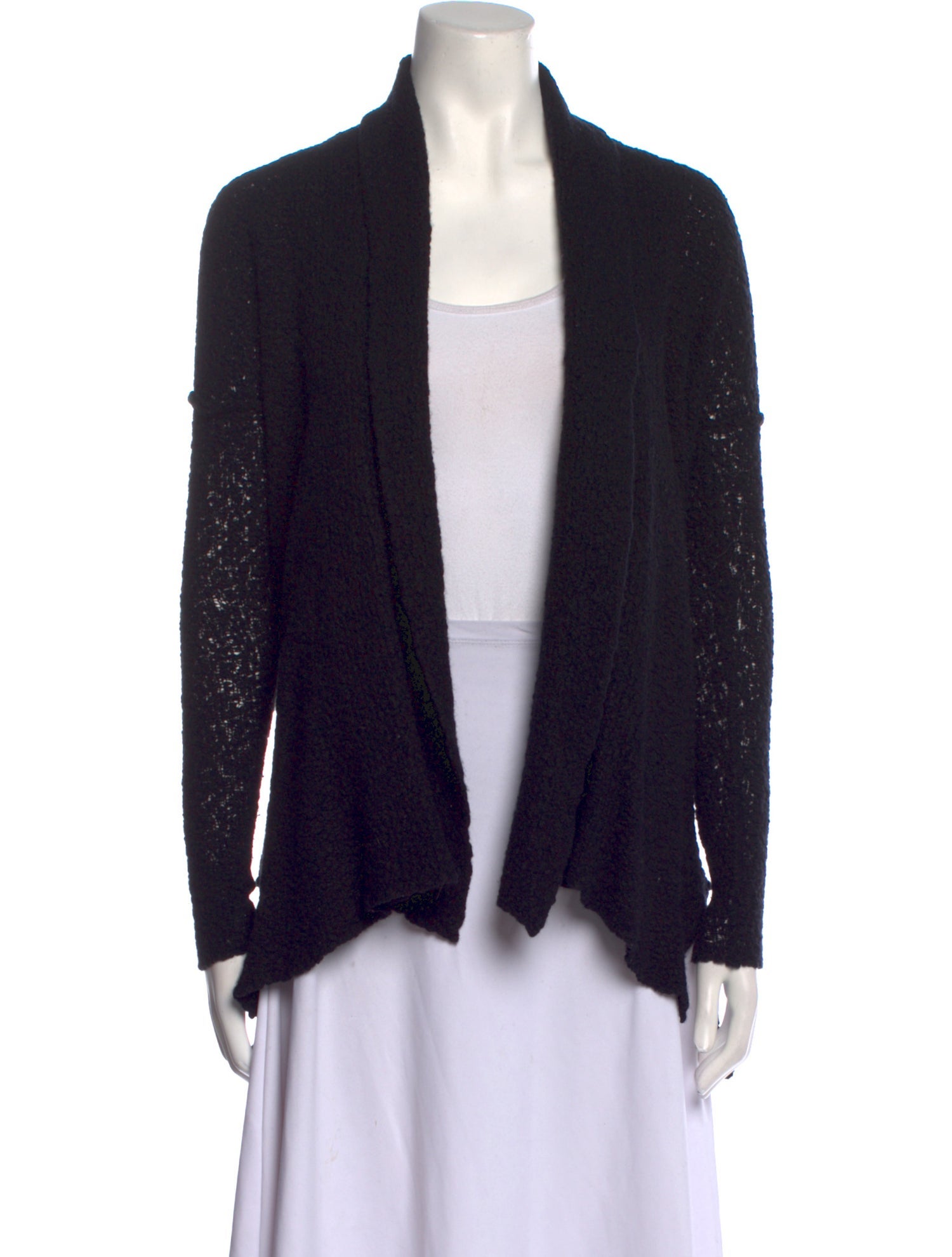 James Perse Merino Wool Open Front Sweater