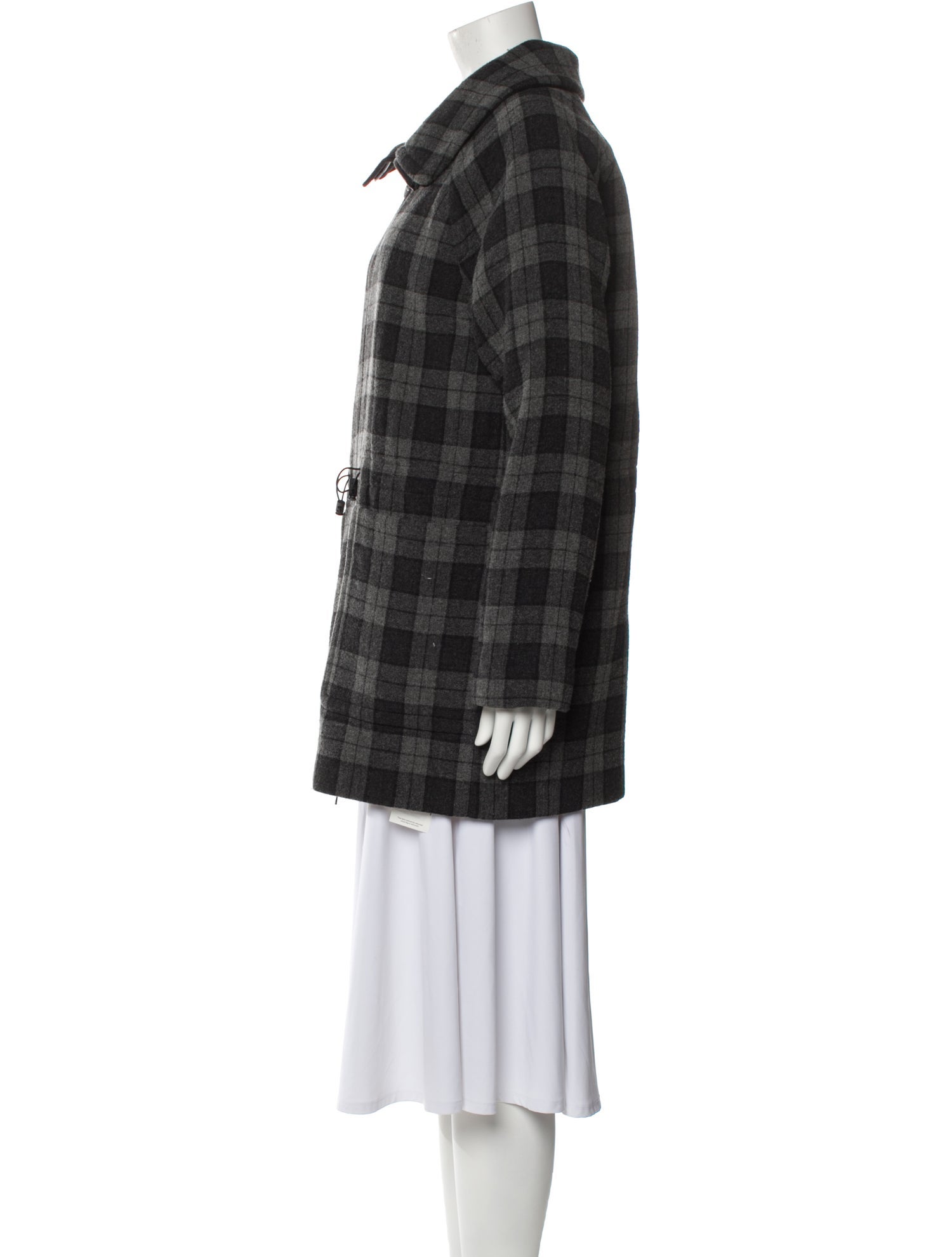 James Perse Plaid Print Coat