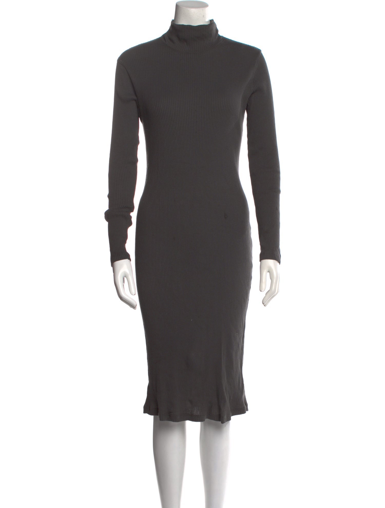 James Perse Turtleneck Midi Length Dress